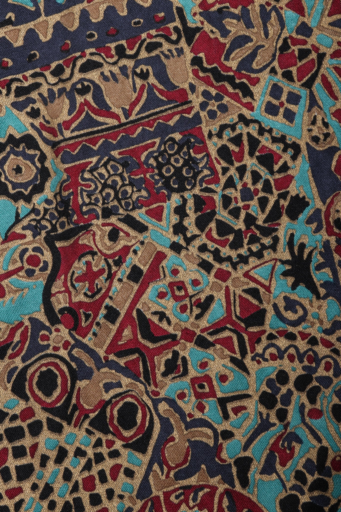 Moroccan Print Sequin Silk Leisure Set - Image 21