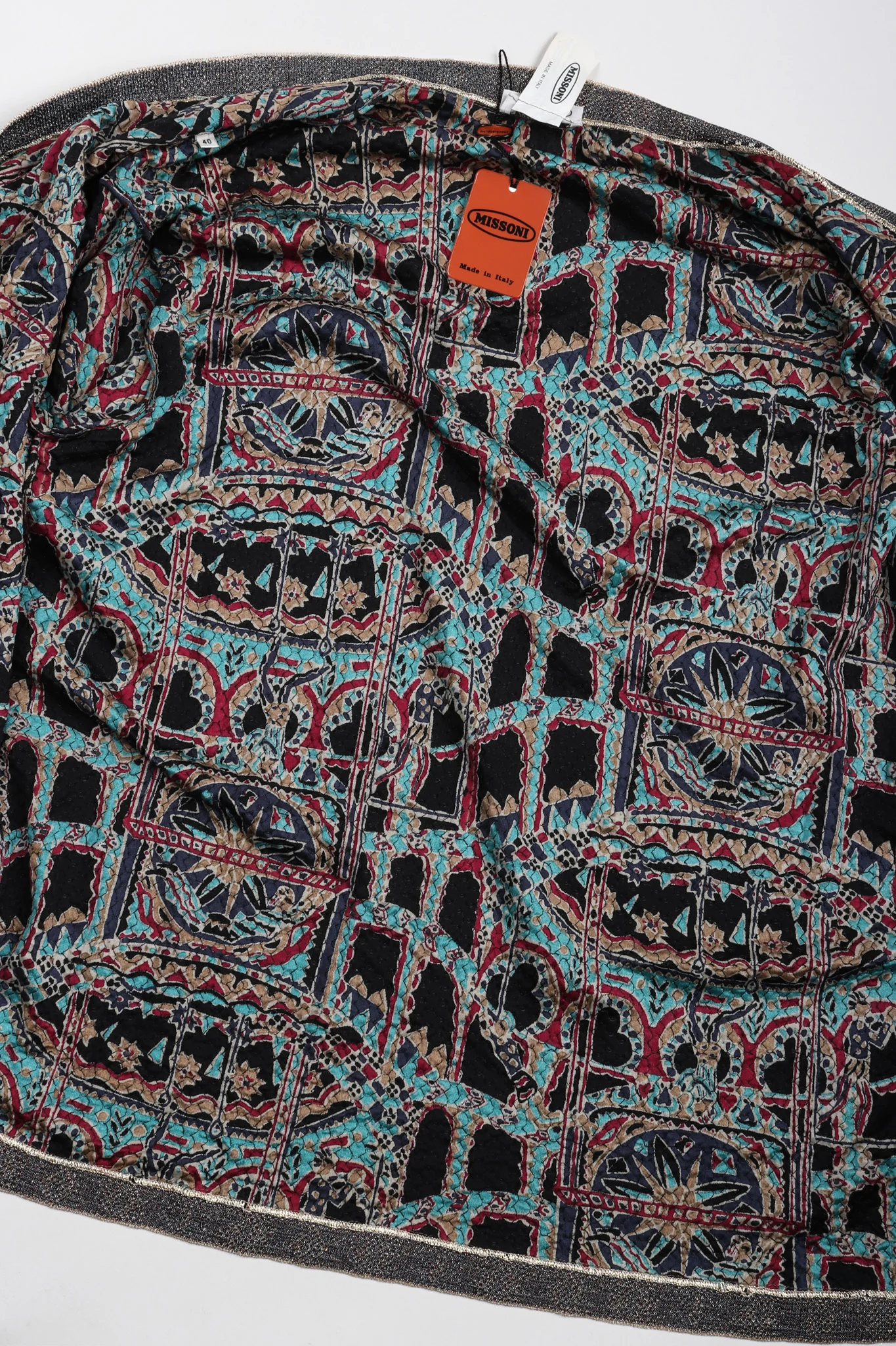 Moroccan Print Sequin Silk Leisure Set - Image 24