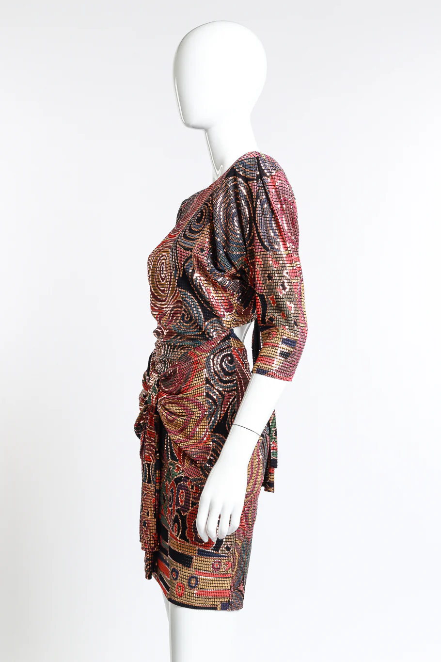 Mosaic Keyhole Back Dress II - Image 2