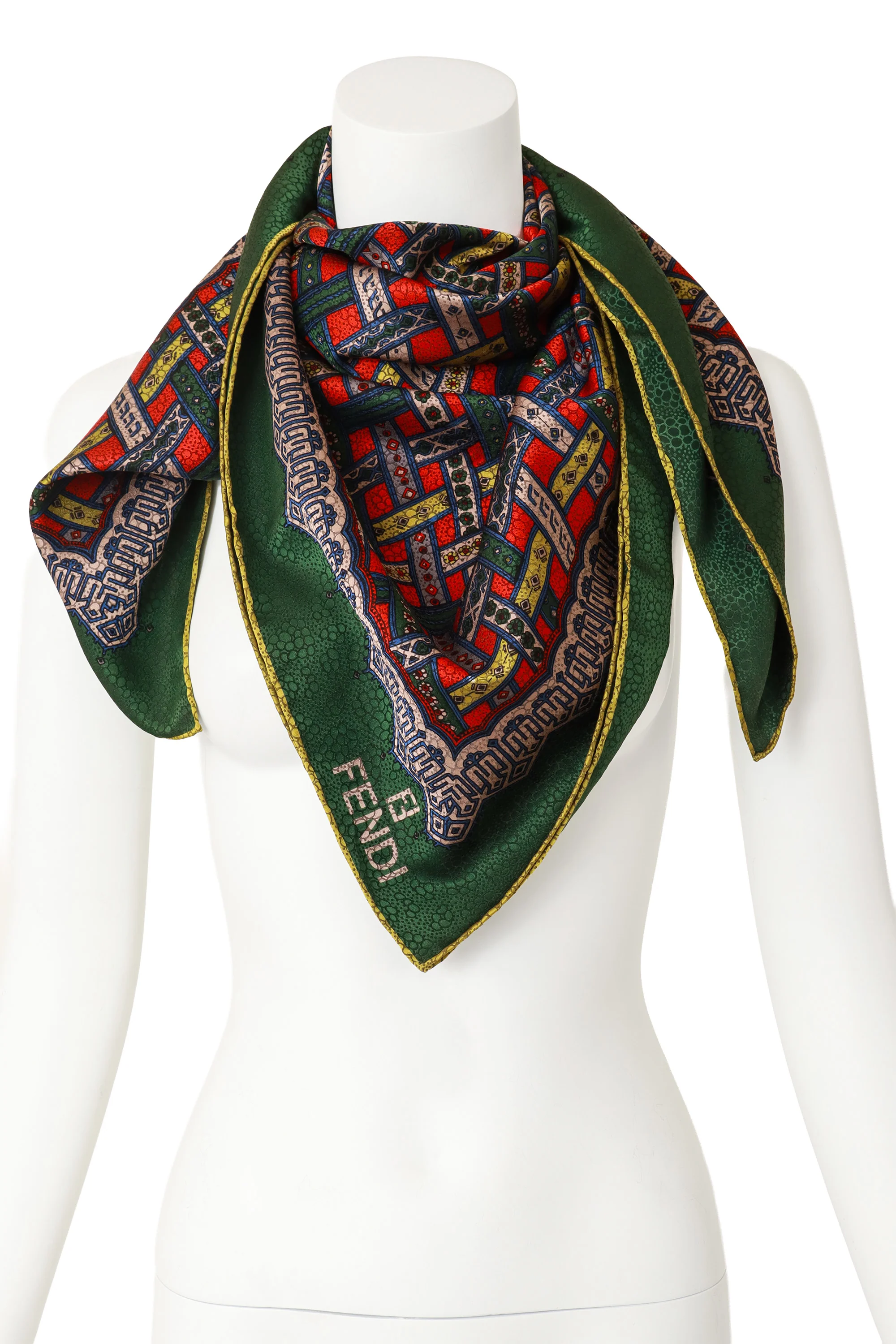 Mosaic Plaid Scarf - Image 2