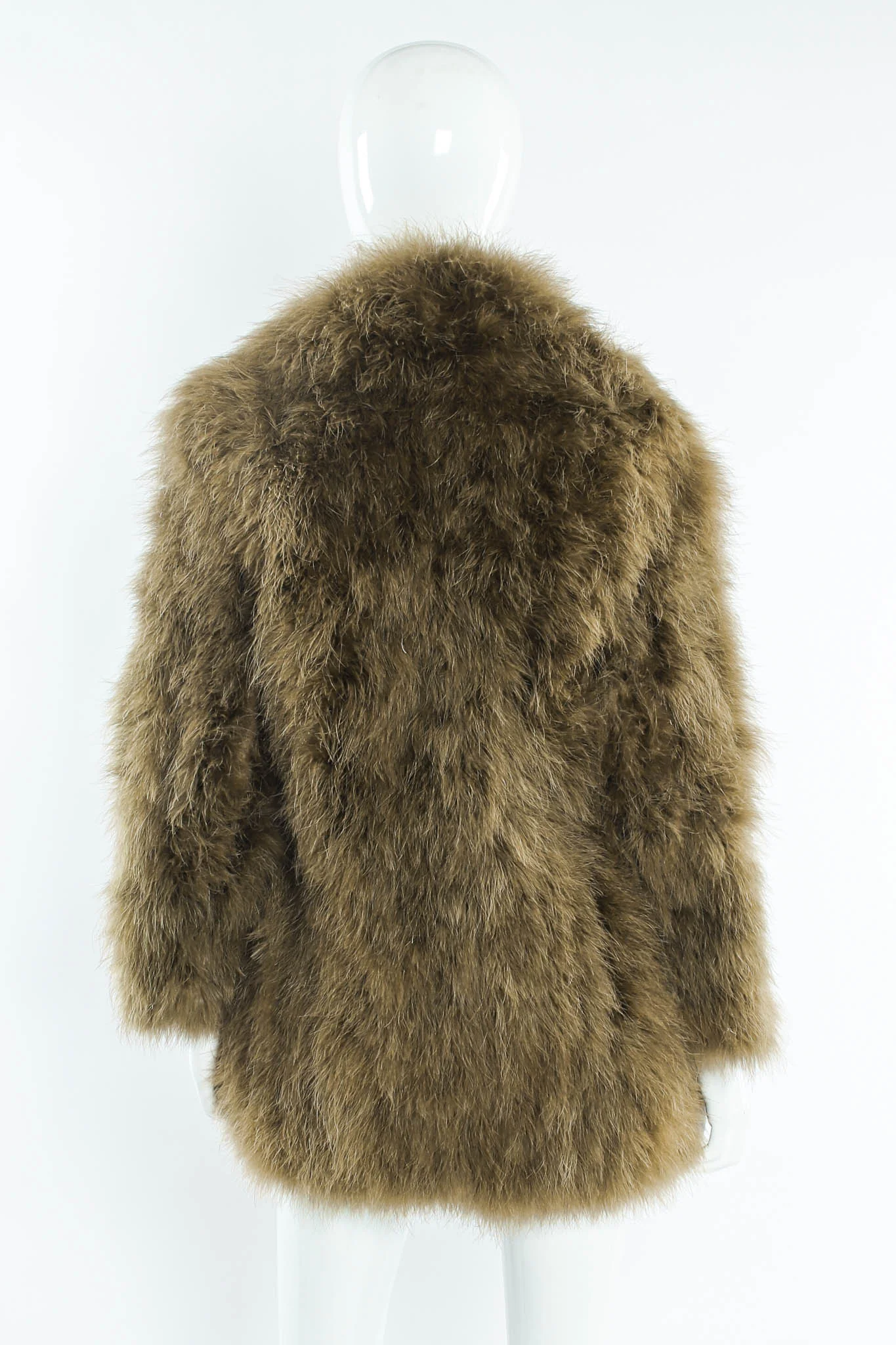 Moss Marabou Feather Coat - Image 5