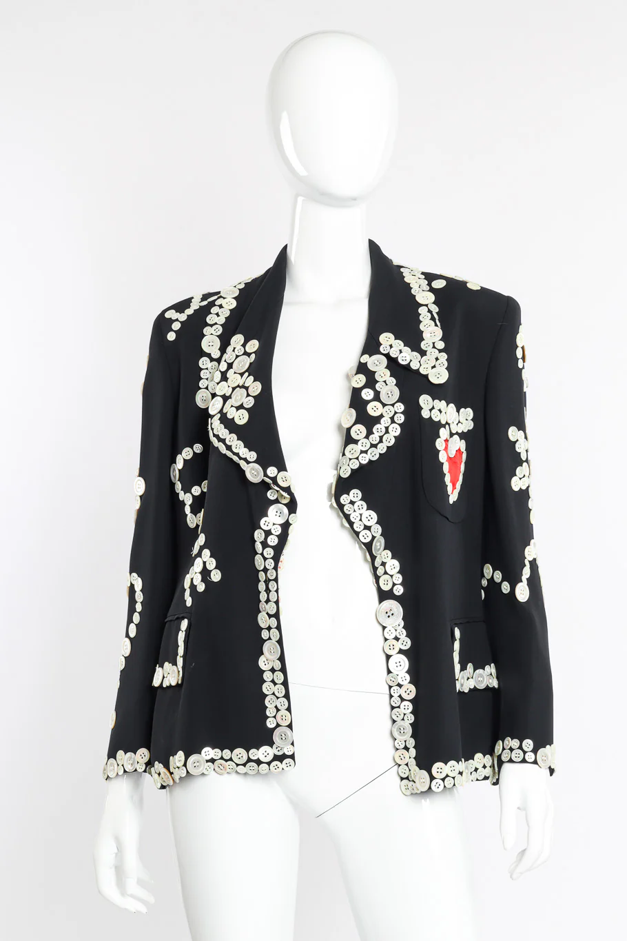 1994 S/S Mother of Pearl Button Blazer - Image 5