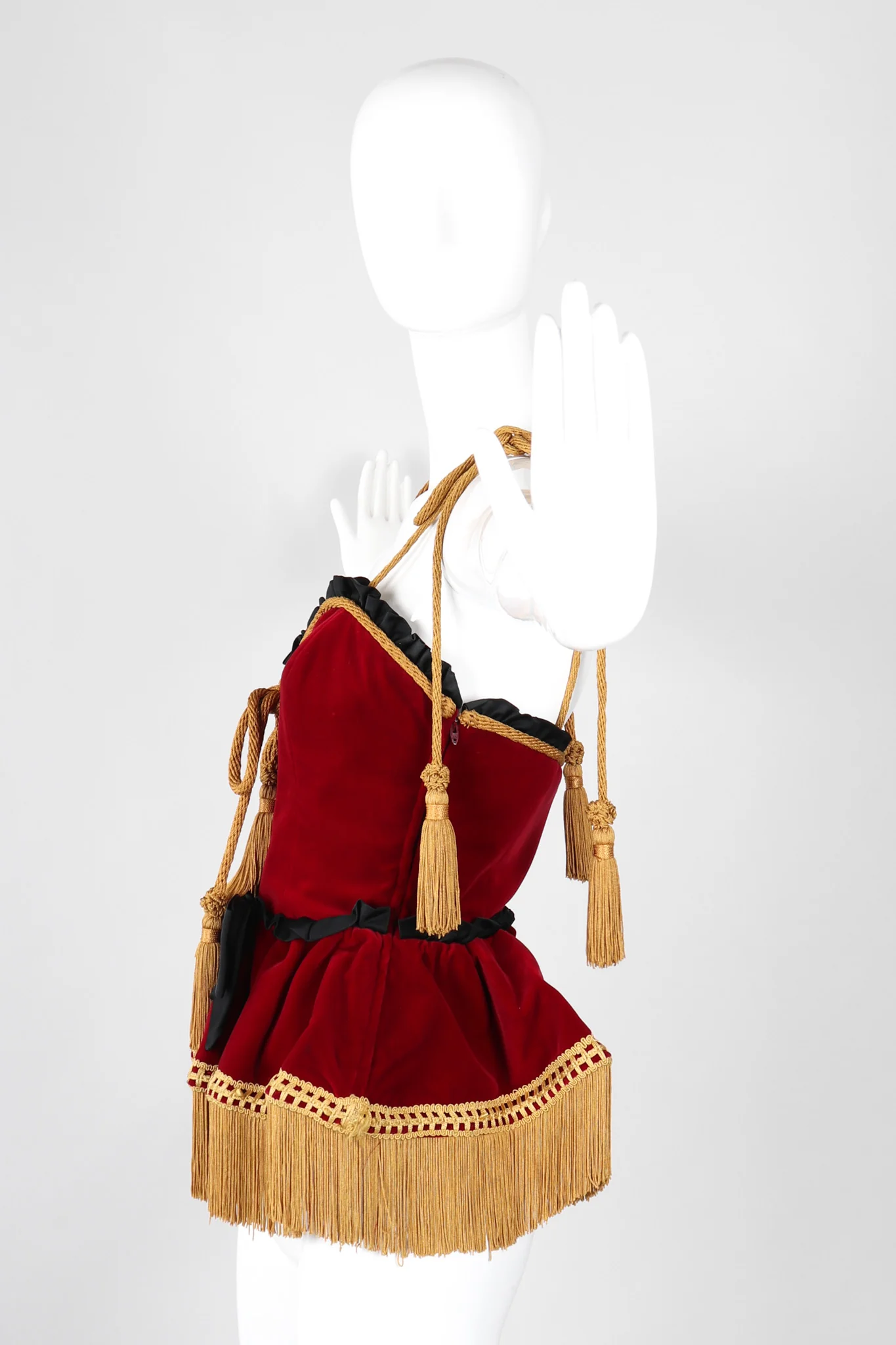Moulin Rouge Velvet Bustier - Image 3