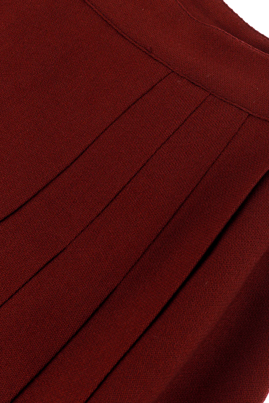 Mulberry Stitch & Pleats Wool Skirt Set - Image 7