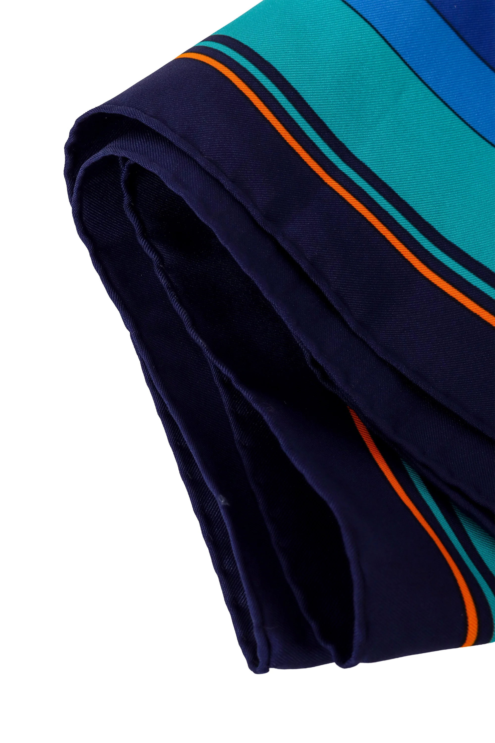 Multi-Color Belt Print Silk Scarf - Image 4
