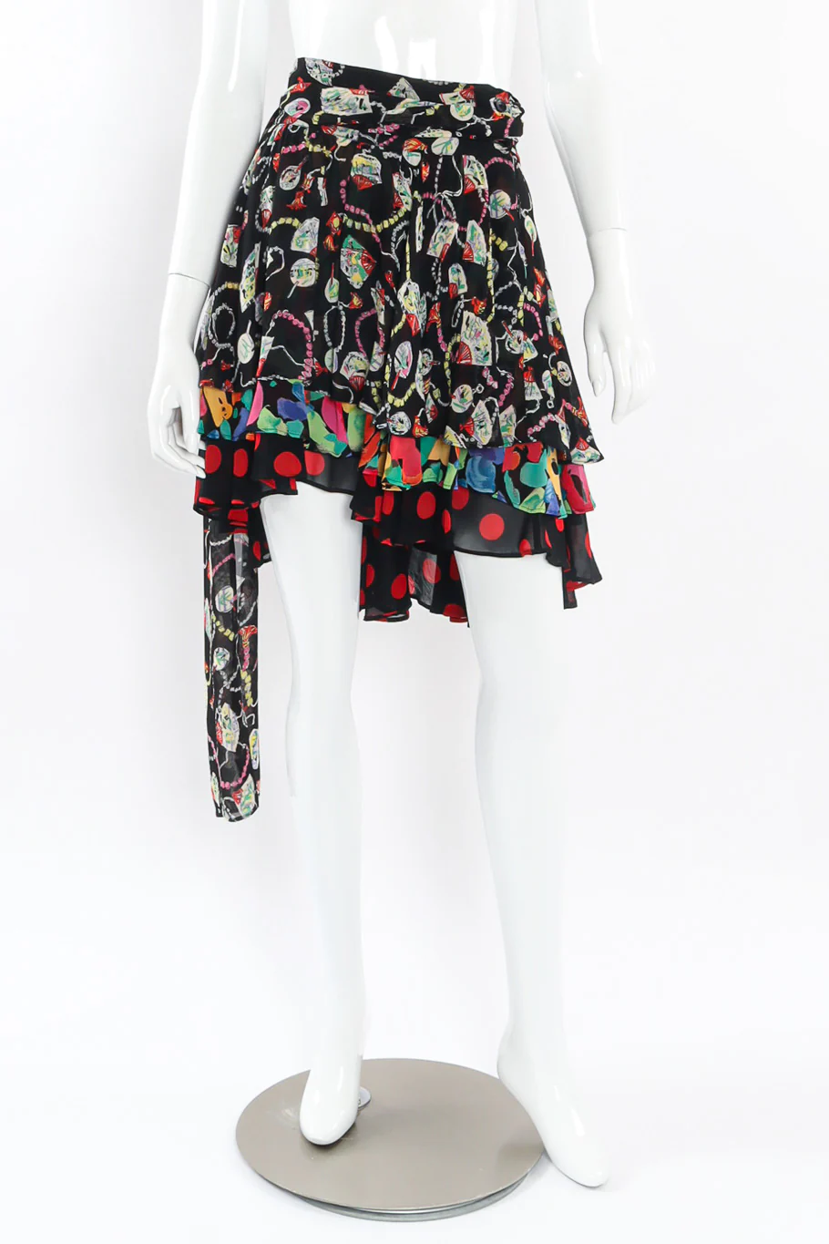 Multi-print Tiered Skirt