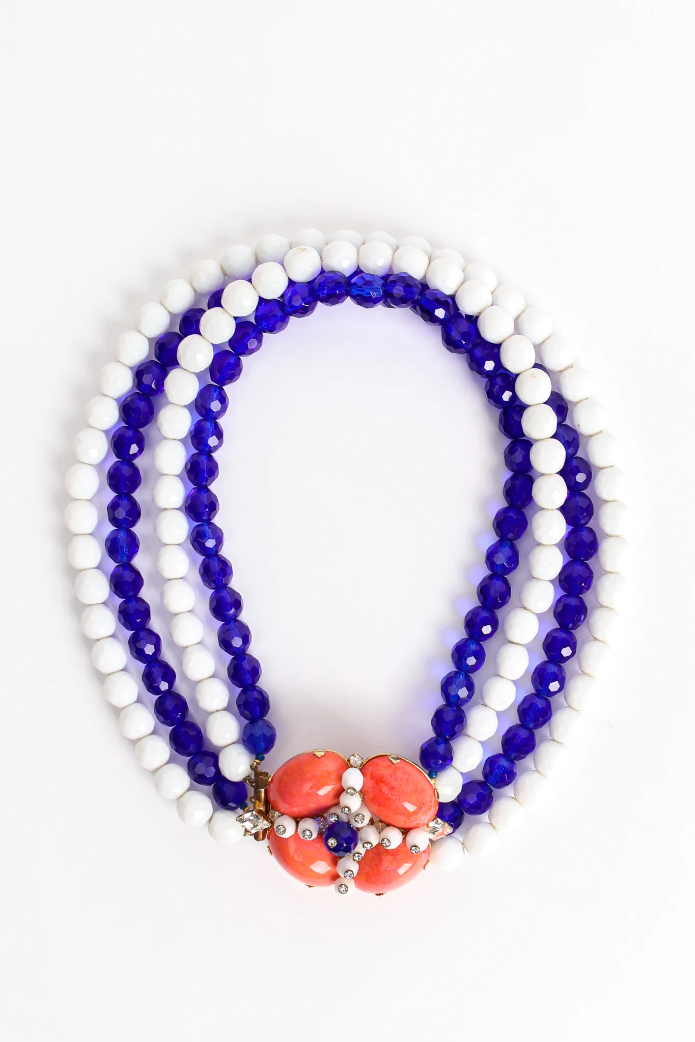 Multi-Strand Cabochon Bead Collar