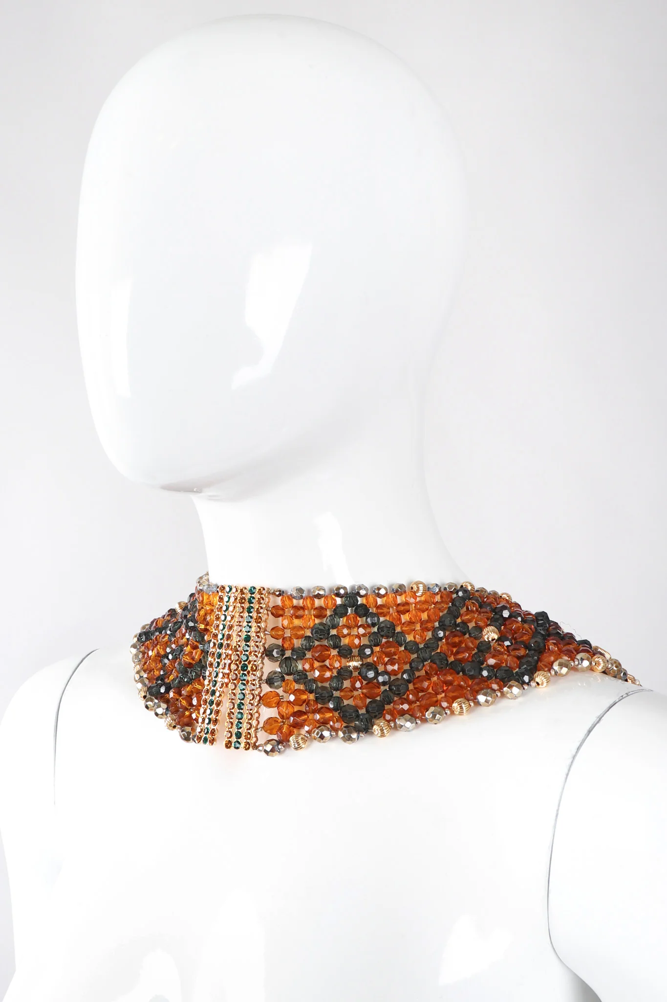 Multi-Strand Beaded Collar Necklace - Image 13