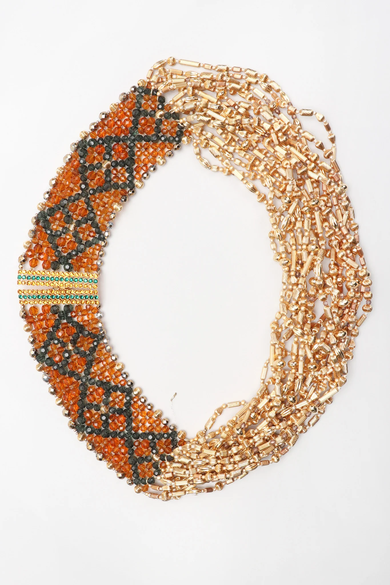 Multi-Strand Beaded Collar Necklace - Image 3