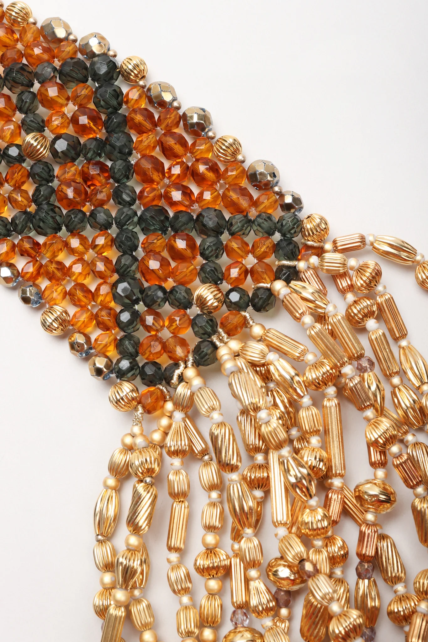 Multi-Strand Beaded Collar Necklace - Image 4