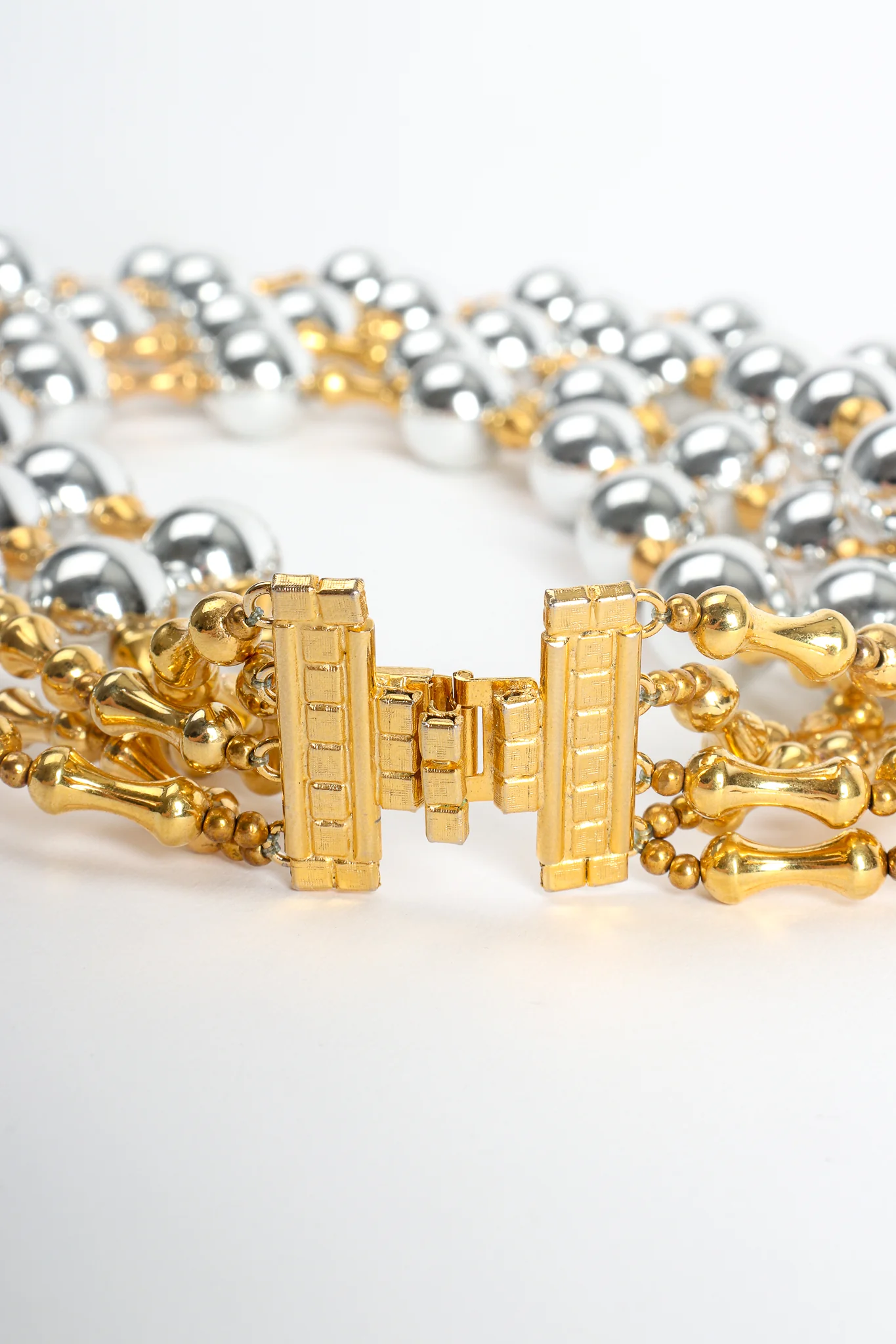 Multi-Strand Mirrored Ball Bead Collar - Image 7