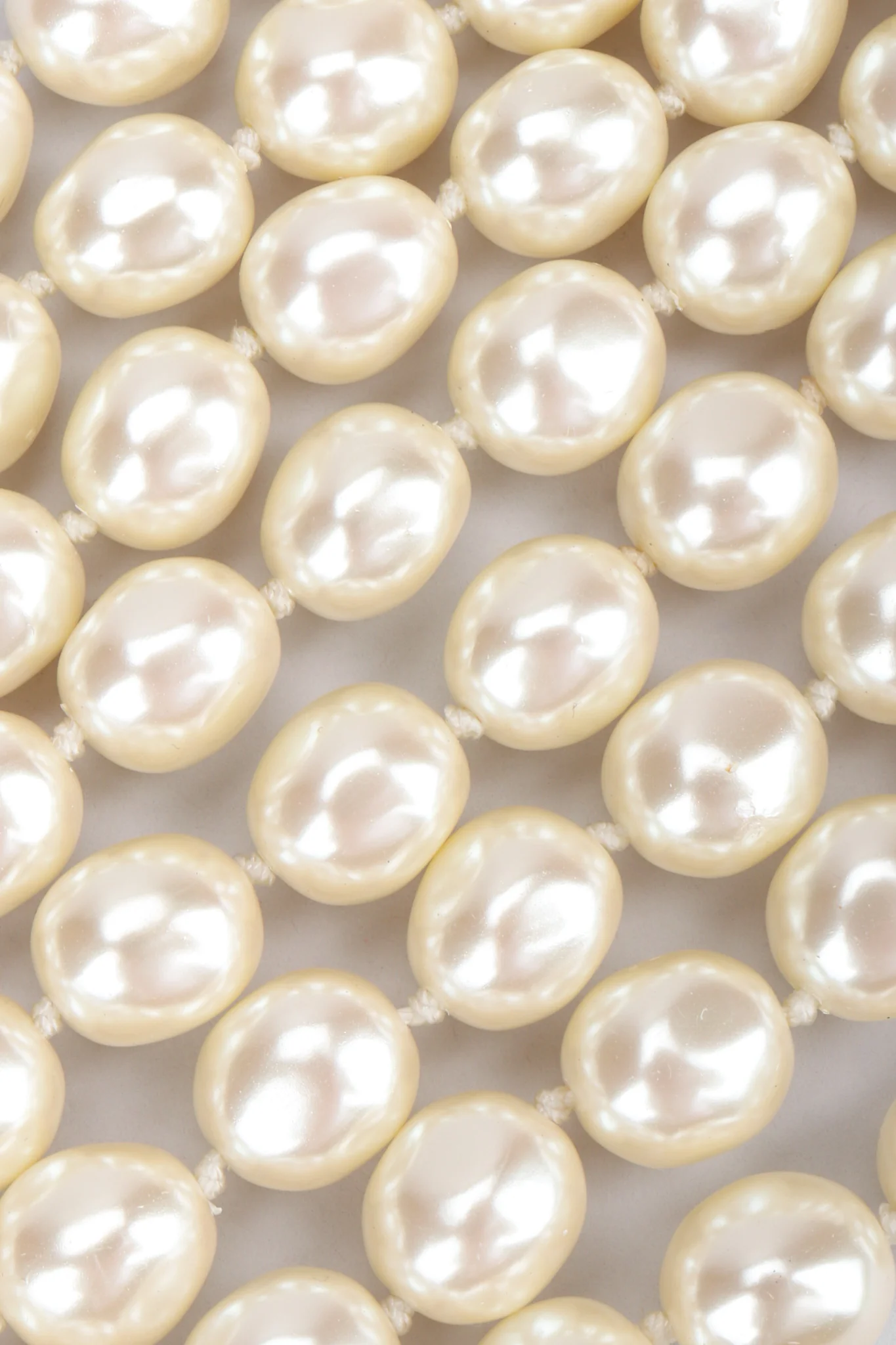Multi-Strand Tiered Pearl Necklace - Image 4