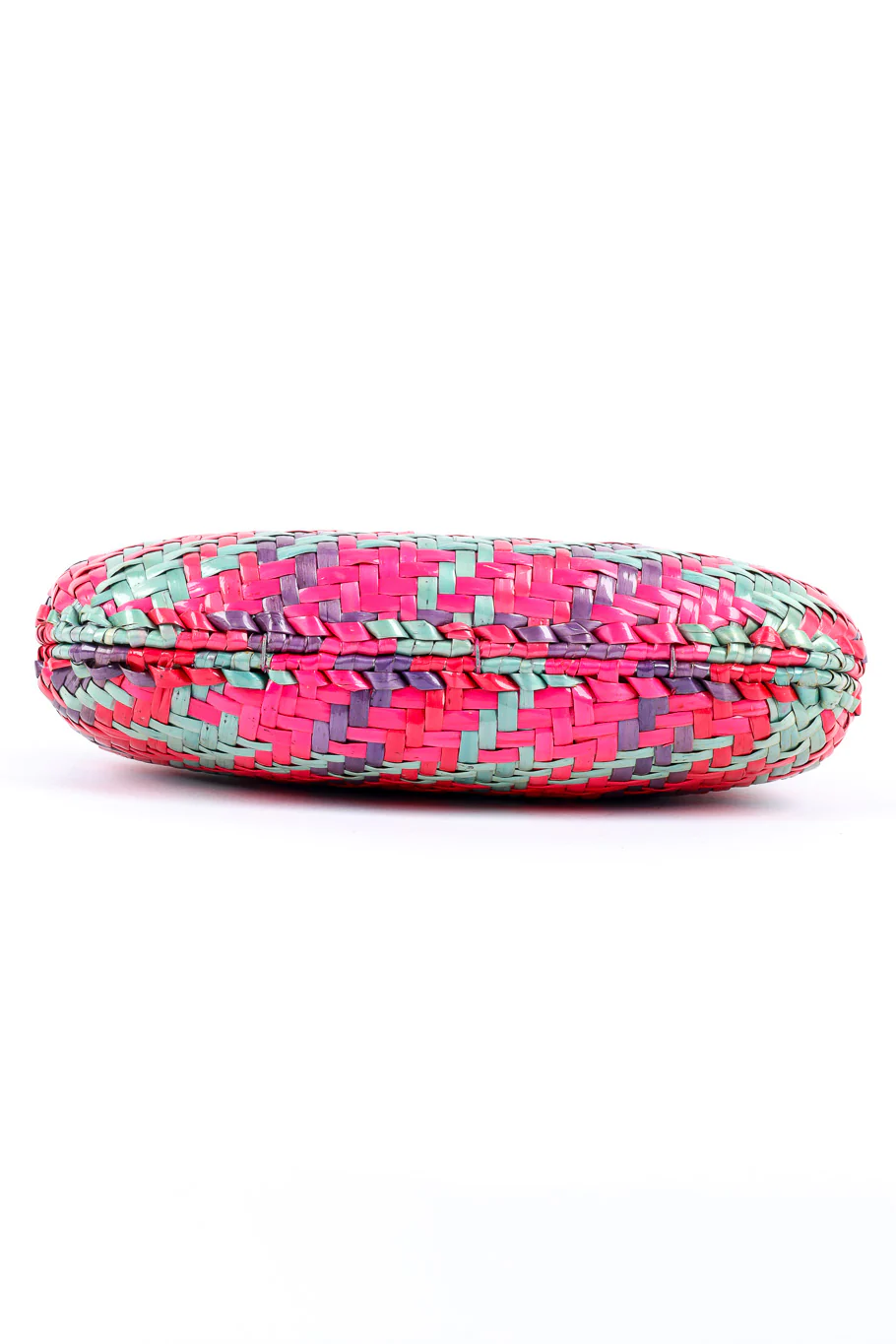 Multicolor Wicker Shoulder Clutch - Image 8