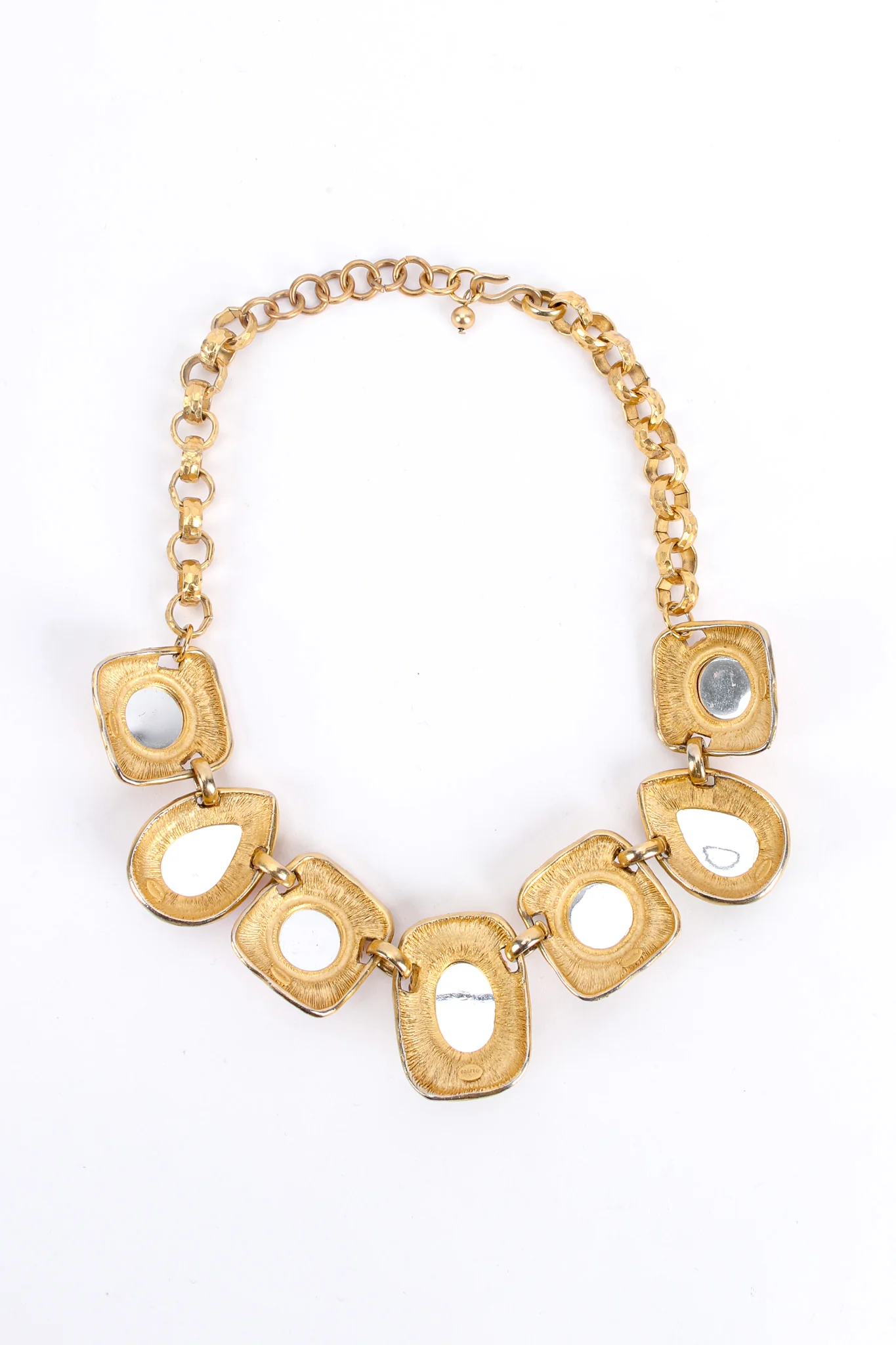 Multicolored Gem Framed Necklace - Image 4