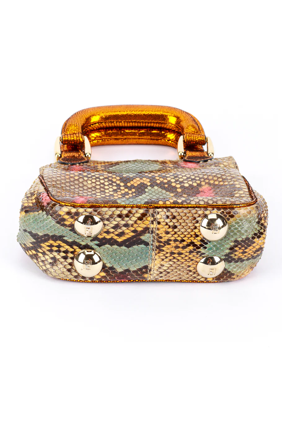 Multicolored Python Mini Bag - Image 4