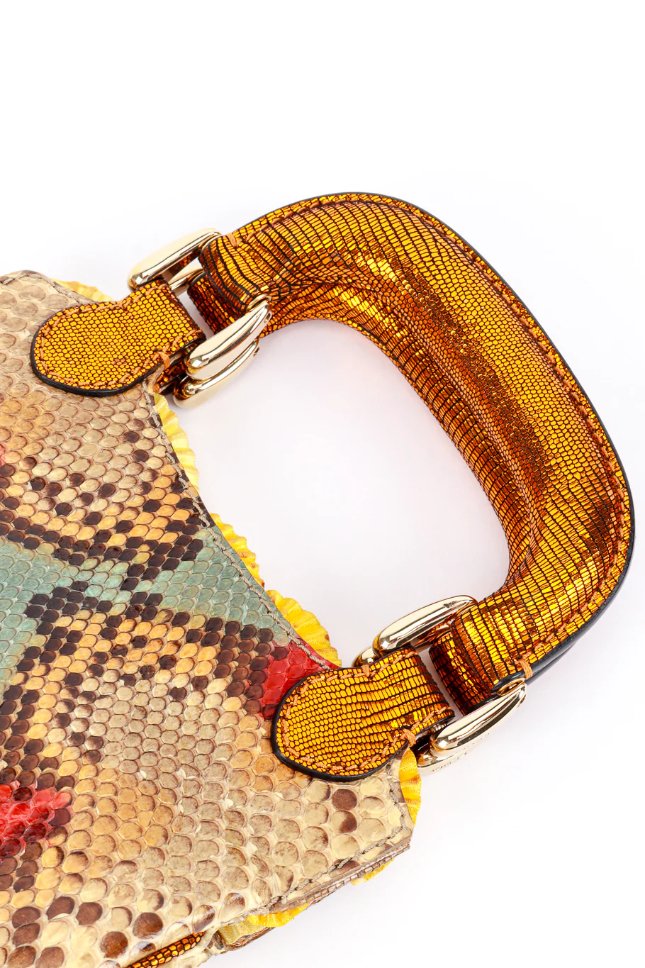 Multicolored Python Mini Bag - Image 5