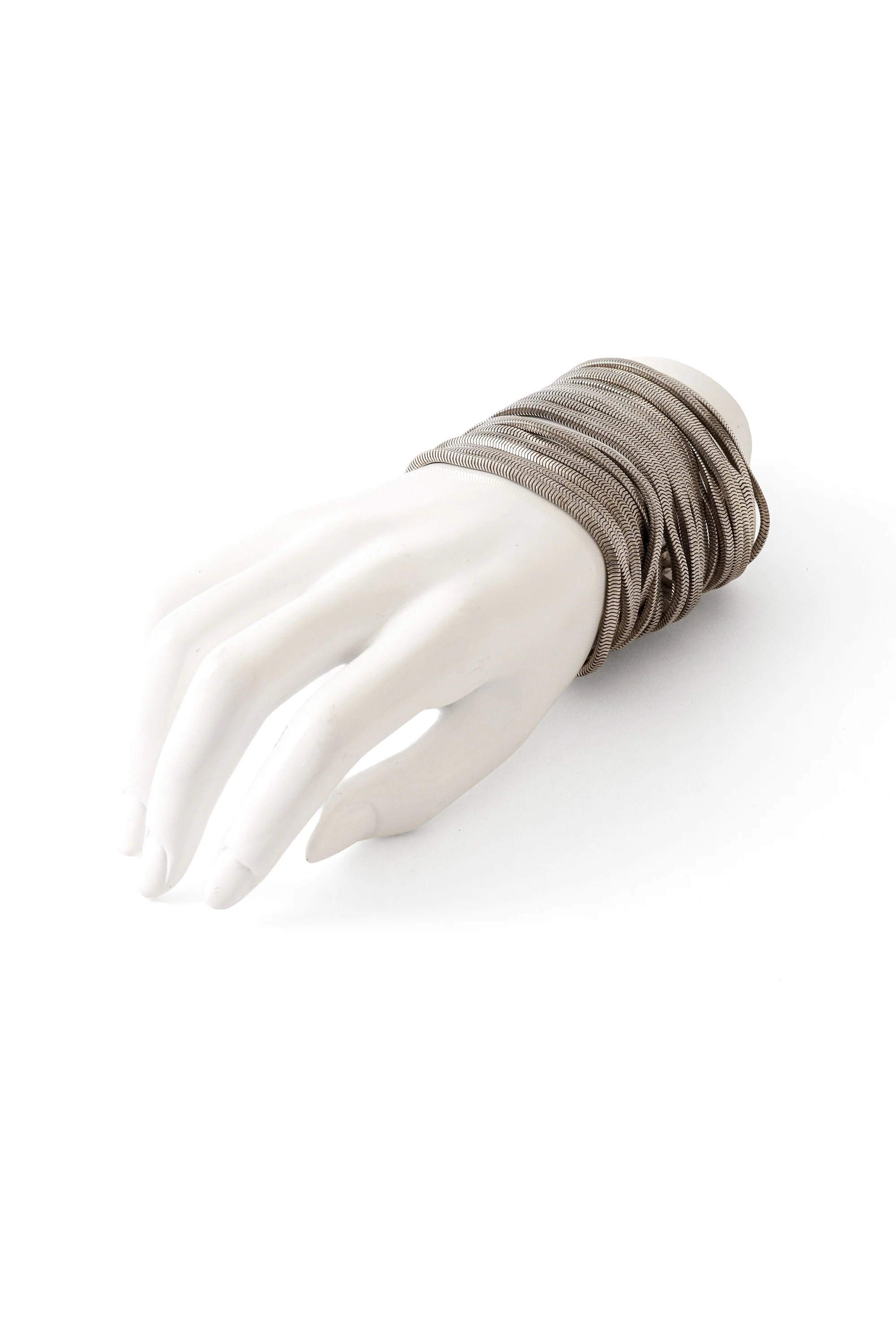 Multistrand Herringbone Cuff Bracelet - Image 3