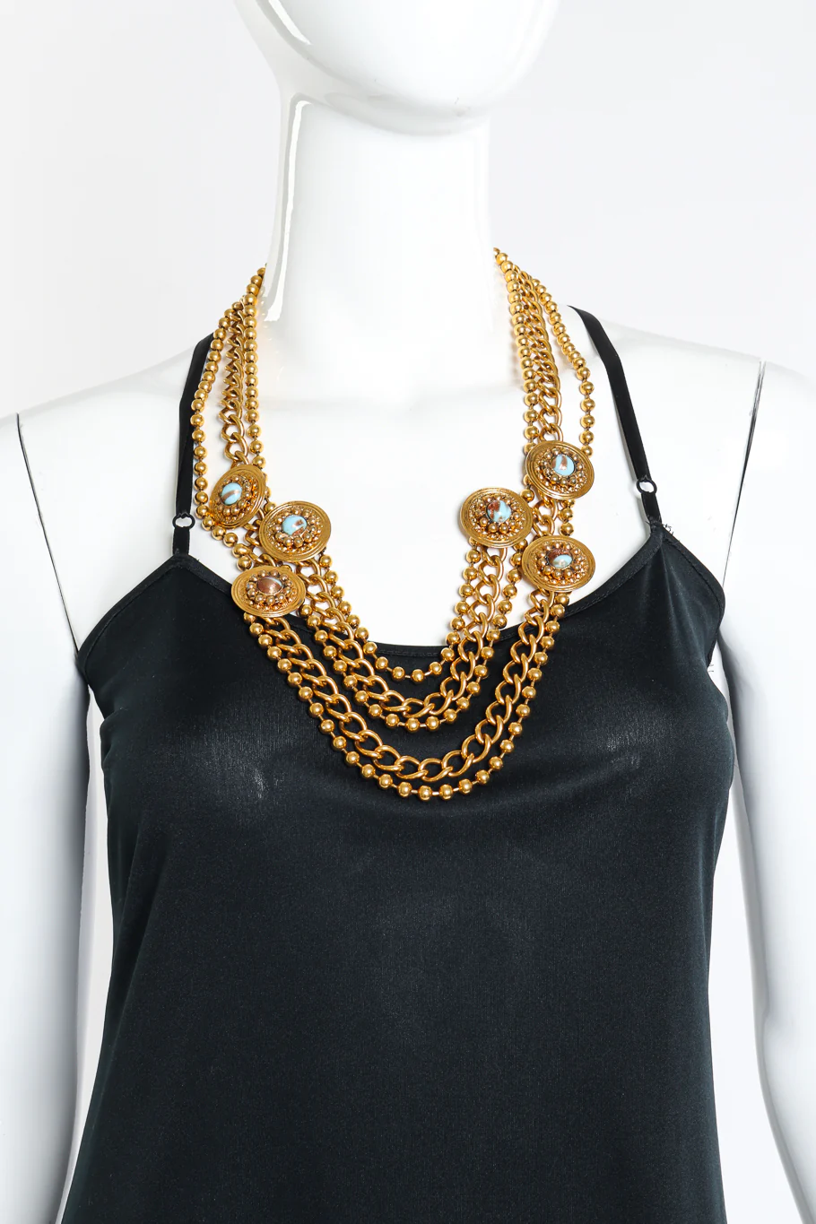 Multistrand Medallion Necklace - Image 2