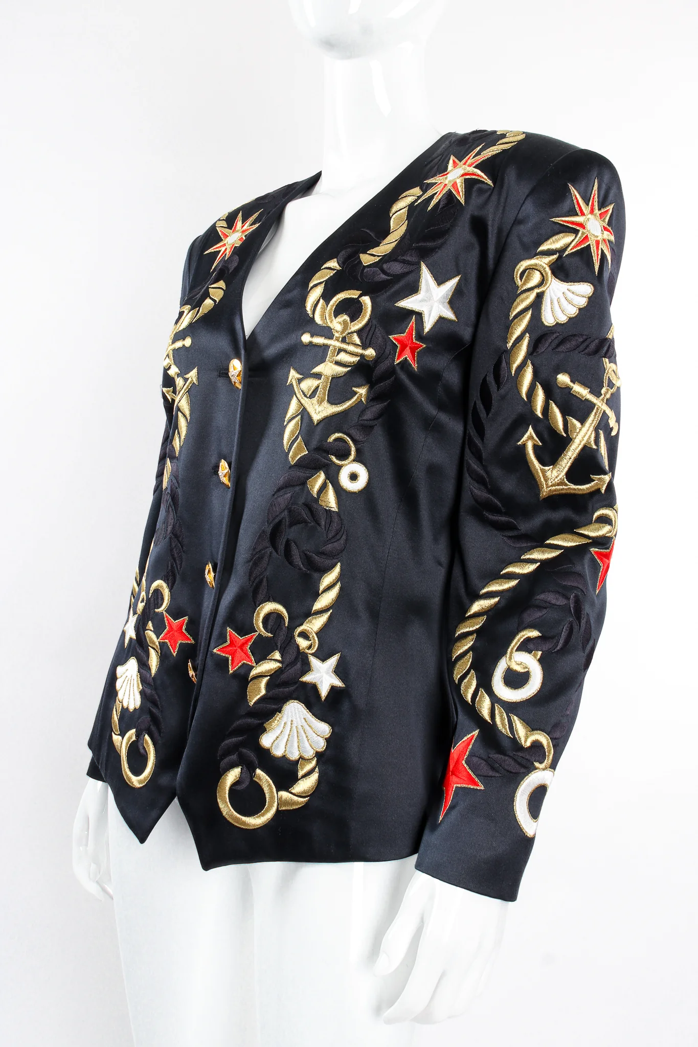 Nautical Embroidered Anchor Jacket - Image 5