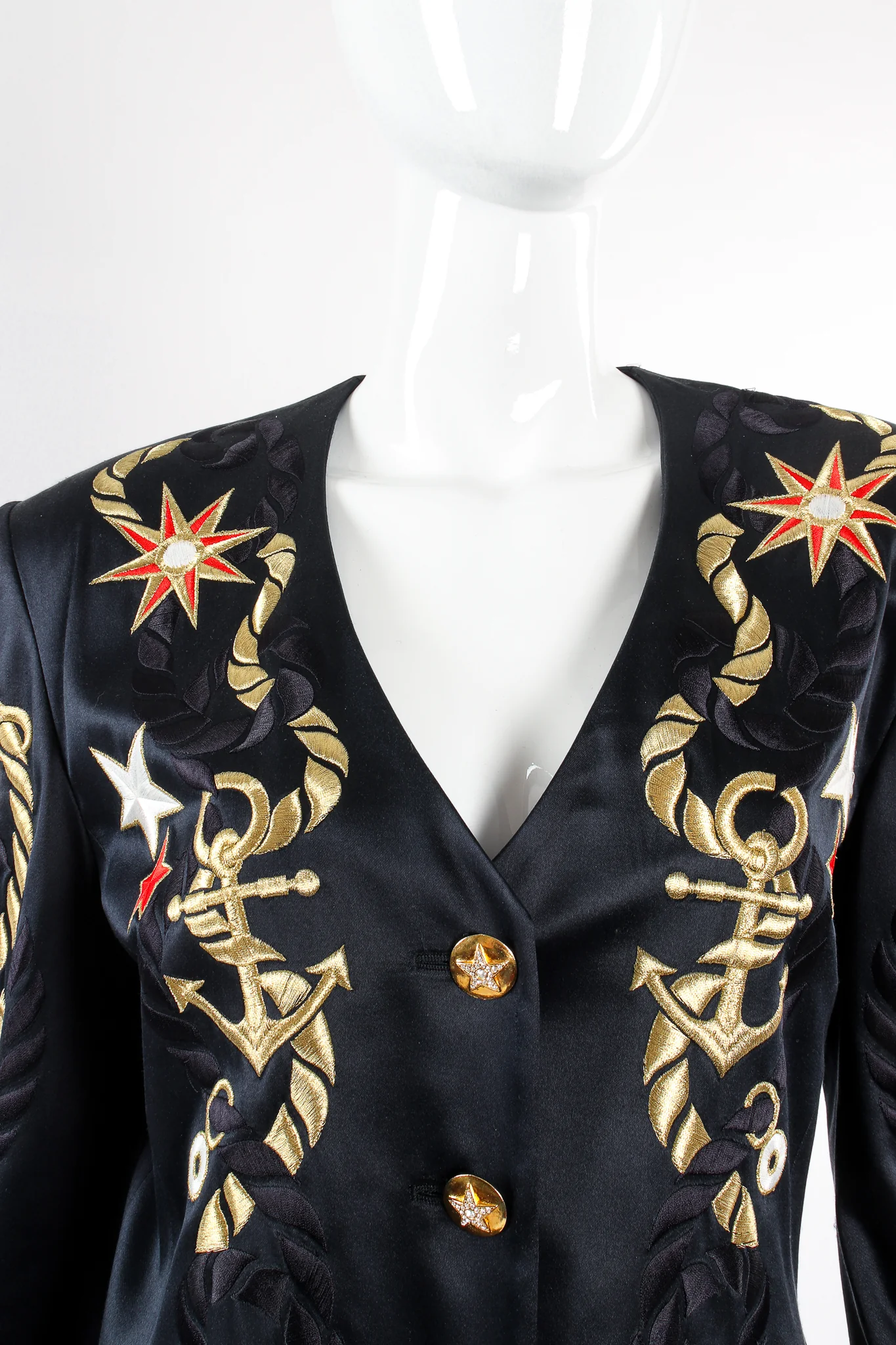 Nautical Embroidered Anchor Jacket - Image 7
