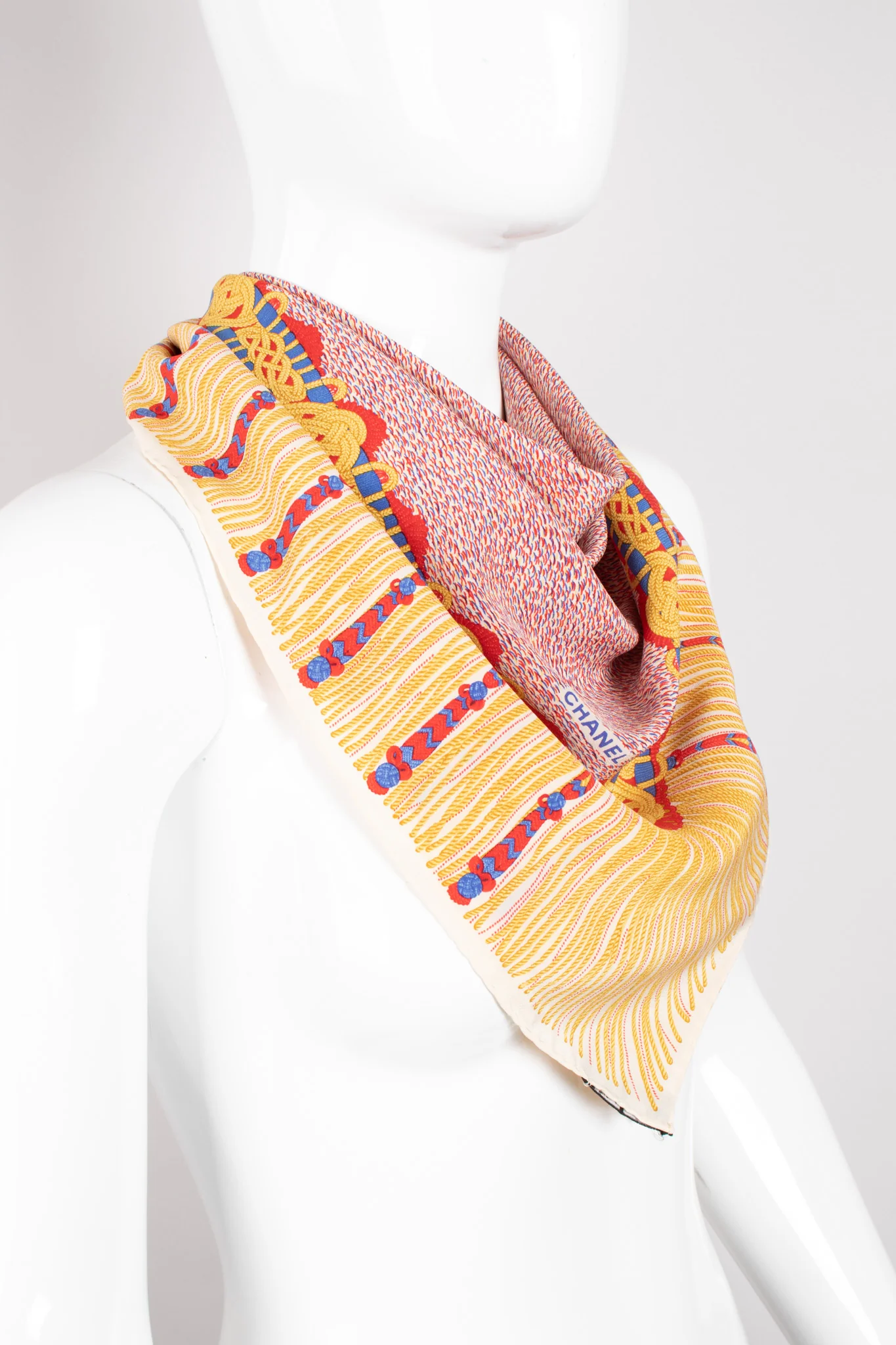 Nautical Rope Knot Print Scarf