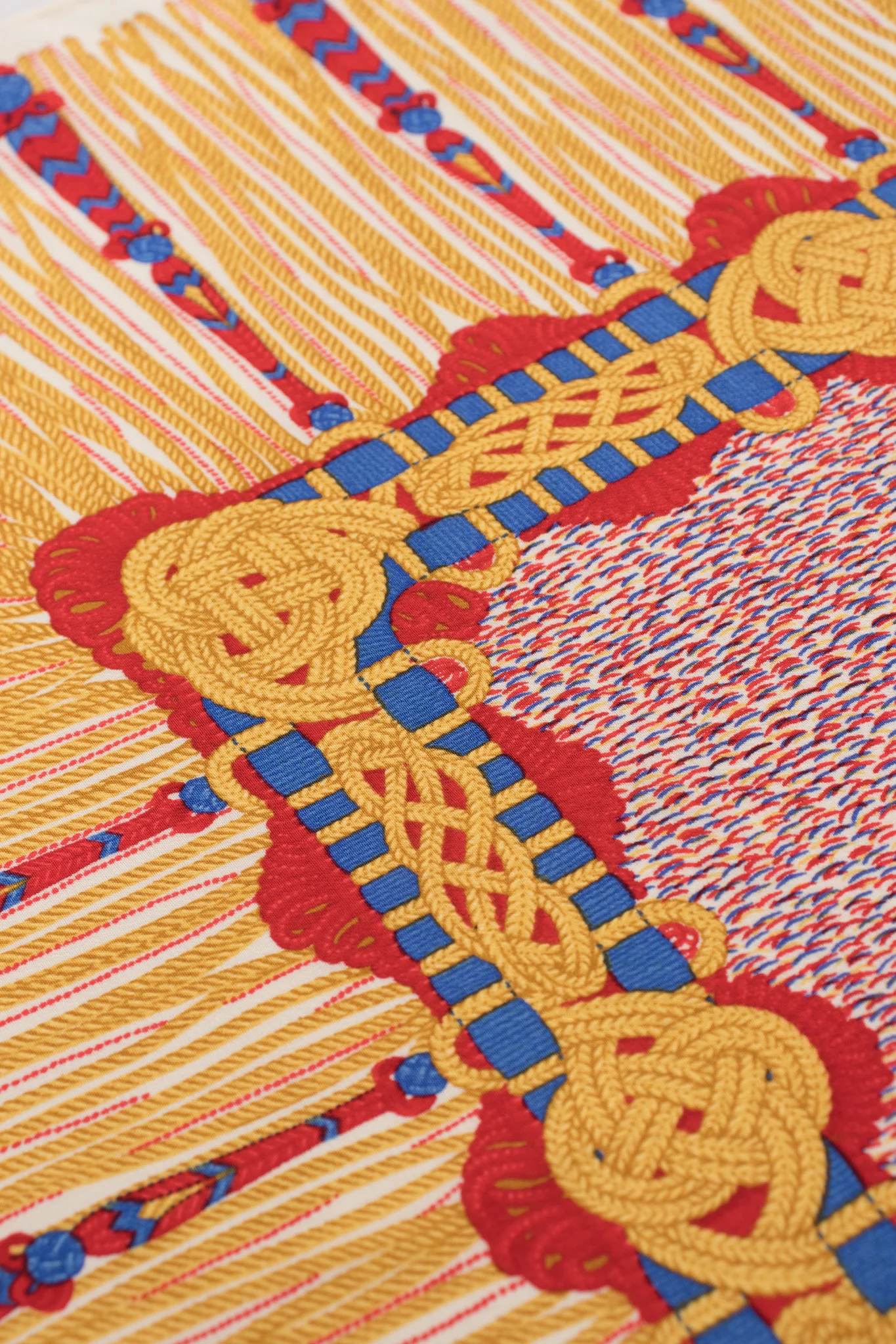 Nautical Rope Knot Print Scarf - Image 8