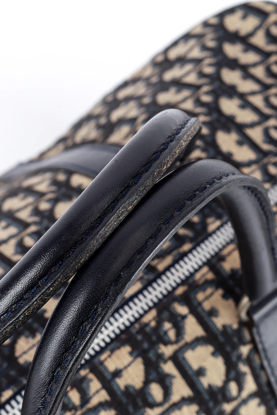 Navy Monogram Trotter Boston Bag - Image 8