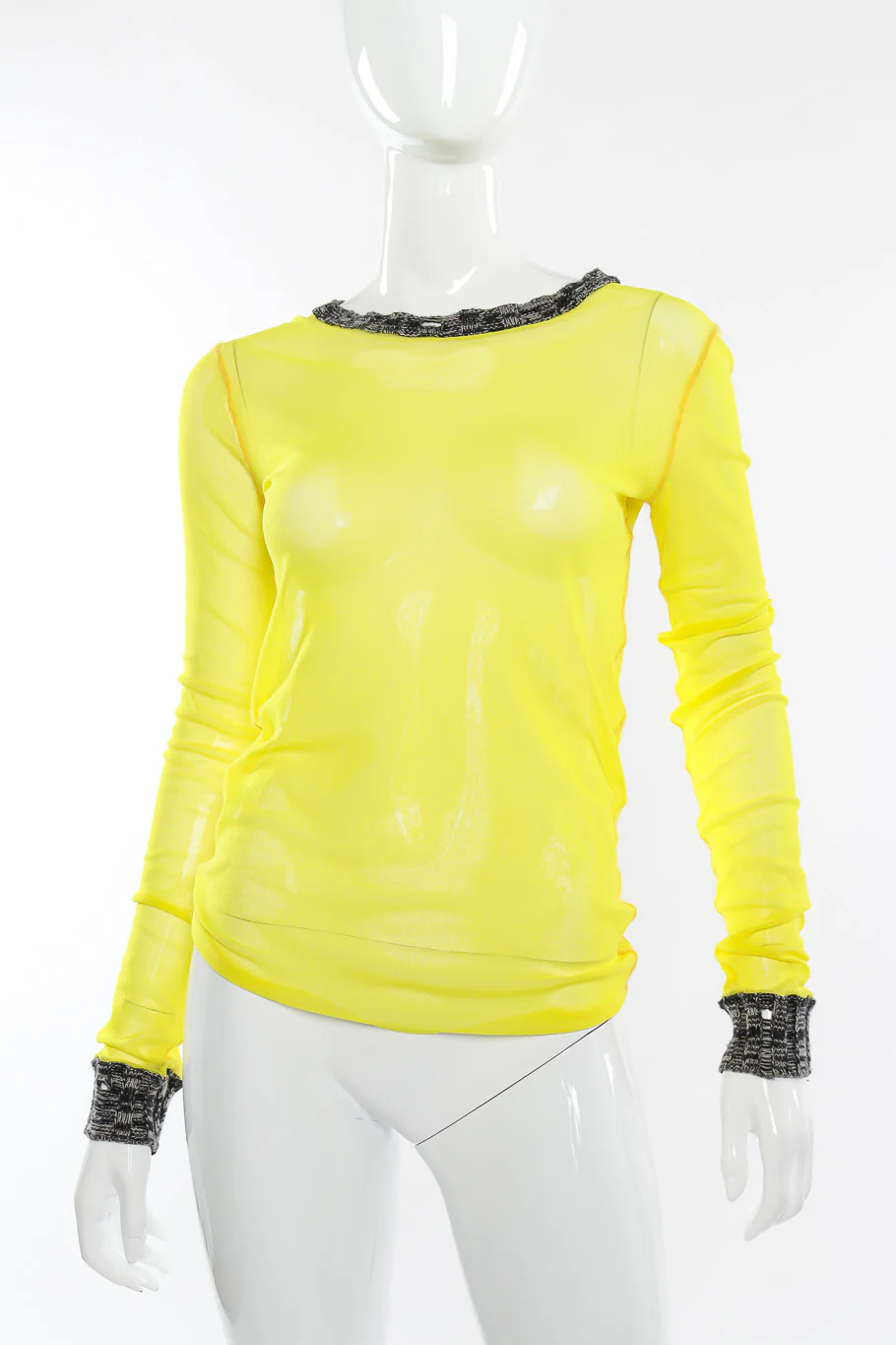 Neon Mesh & Knit Top - Image 4