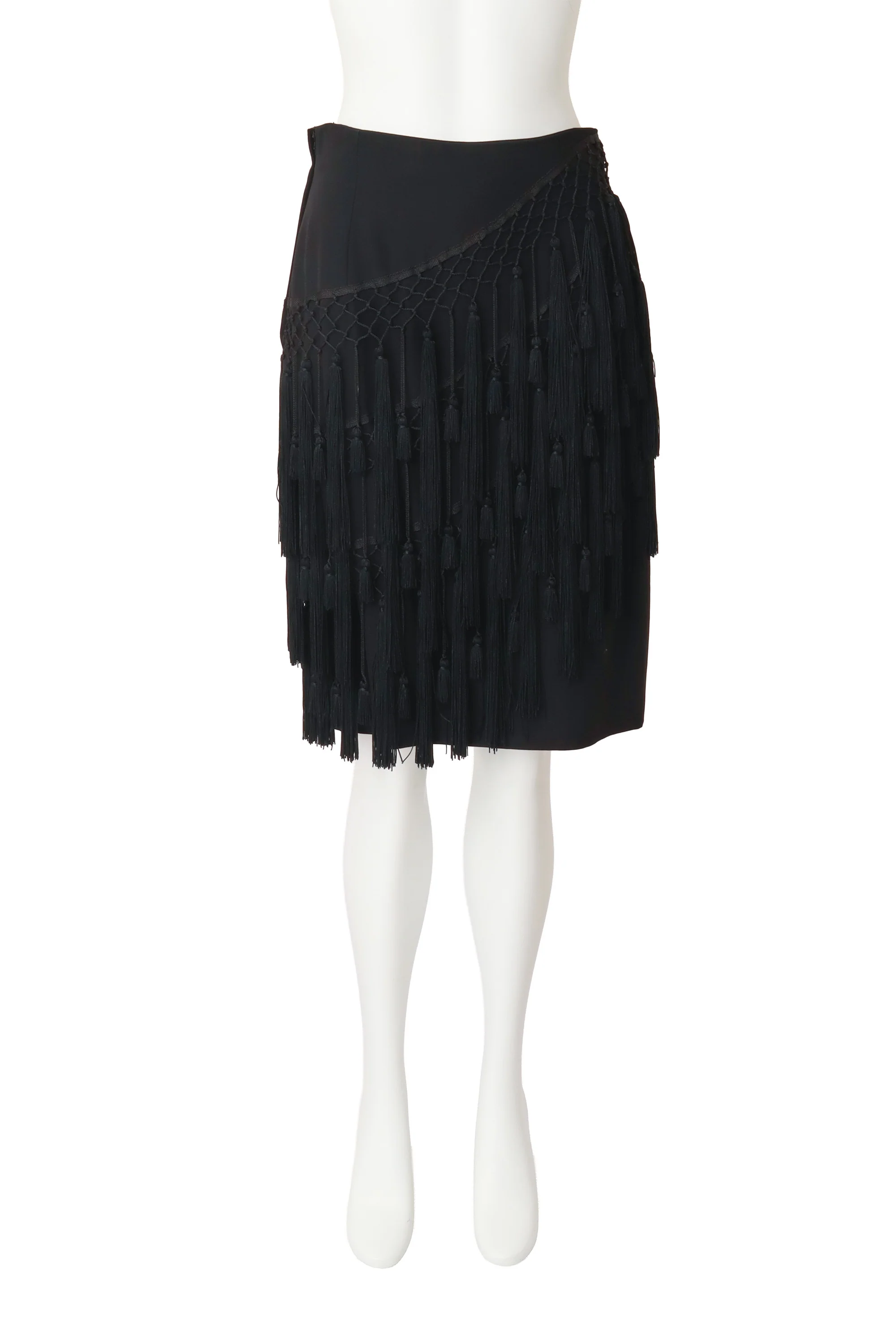 Tassel Net Pencil Skirt