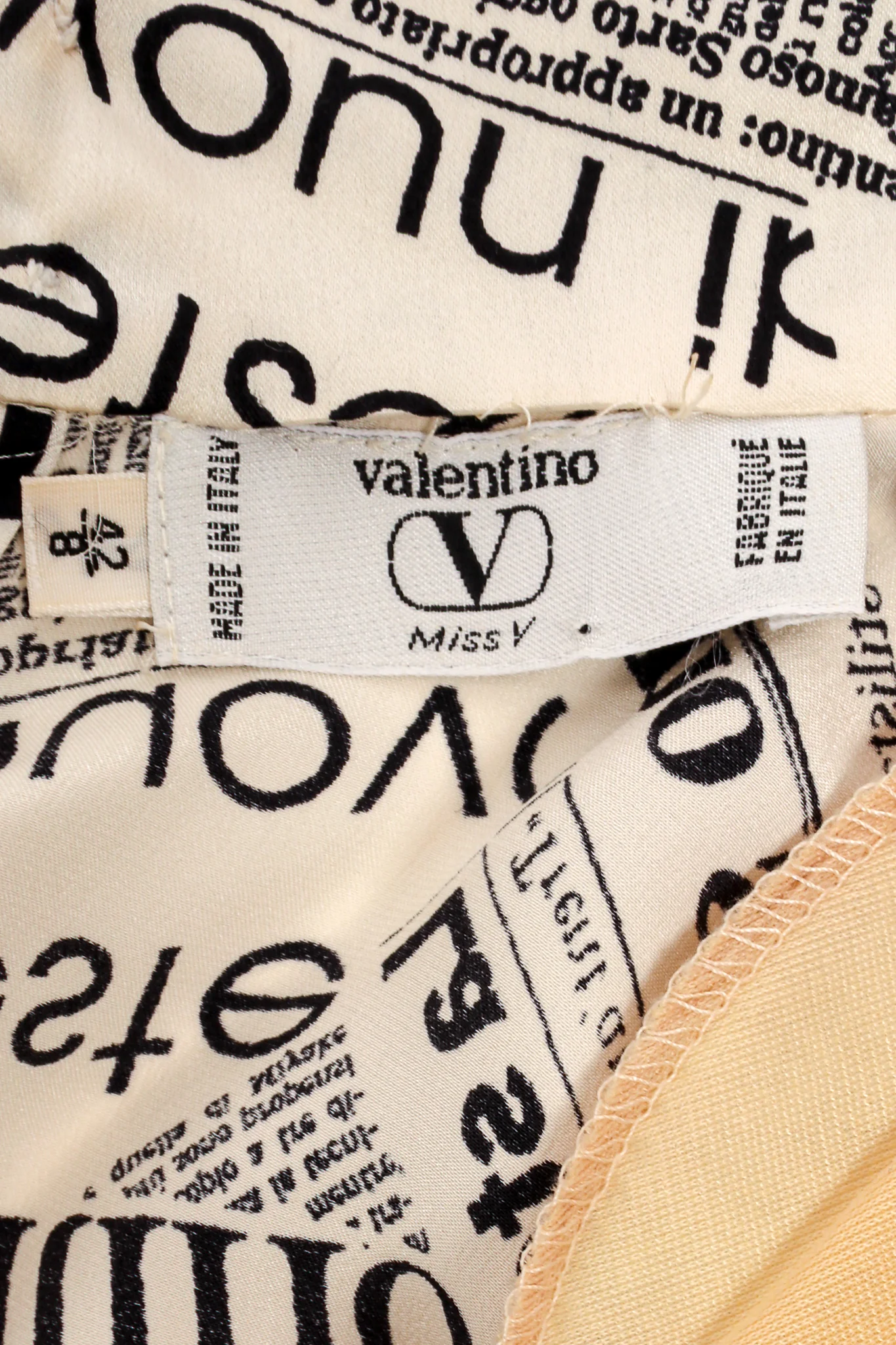 Newspaper Print Silk Blouse - Image 6