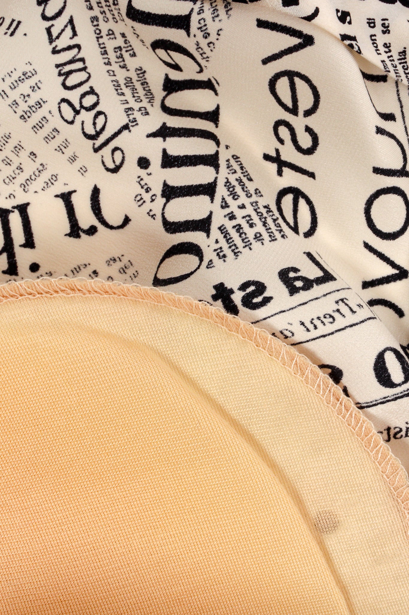 Newspaper Print Silk Blouse - Image 7