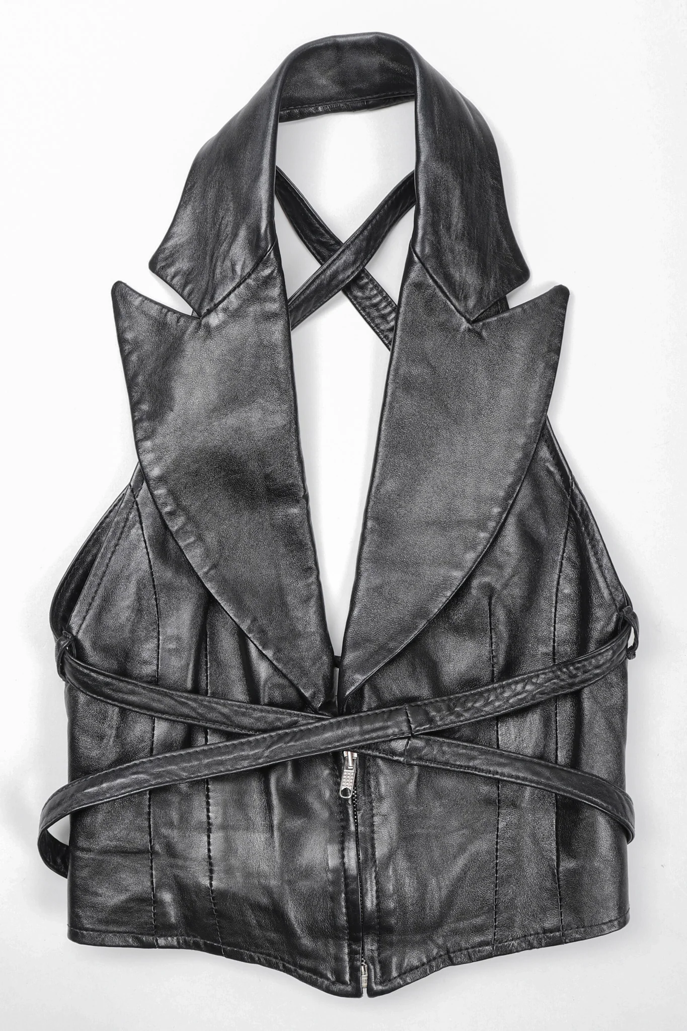 Notched Lapel Harness Vest - Image 16