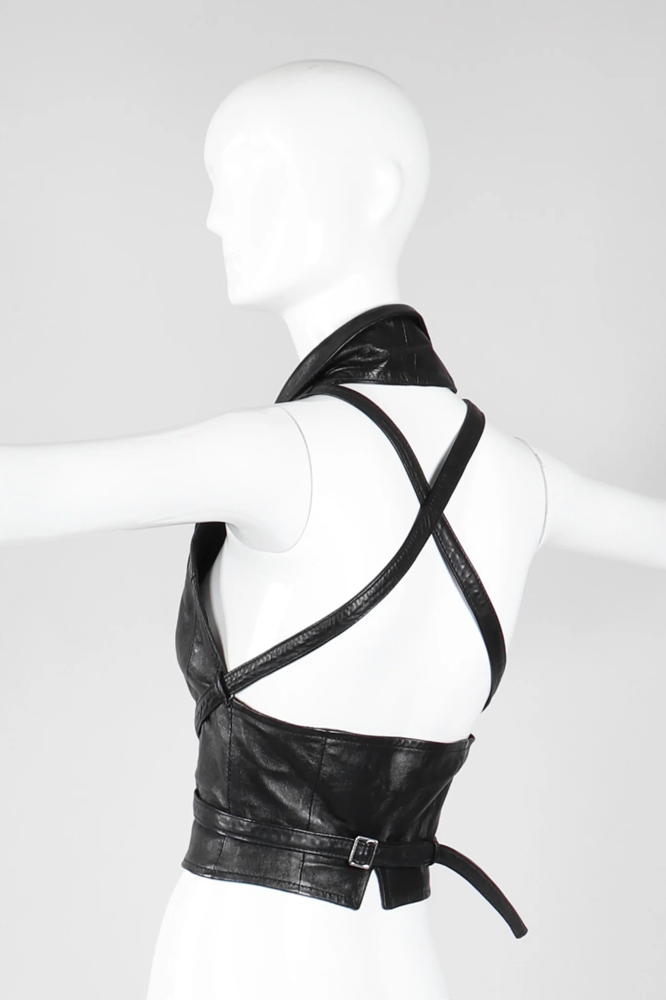 Notched Lapel Harness Vest - Image 5