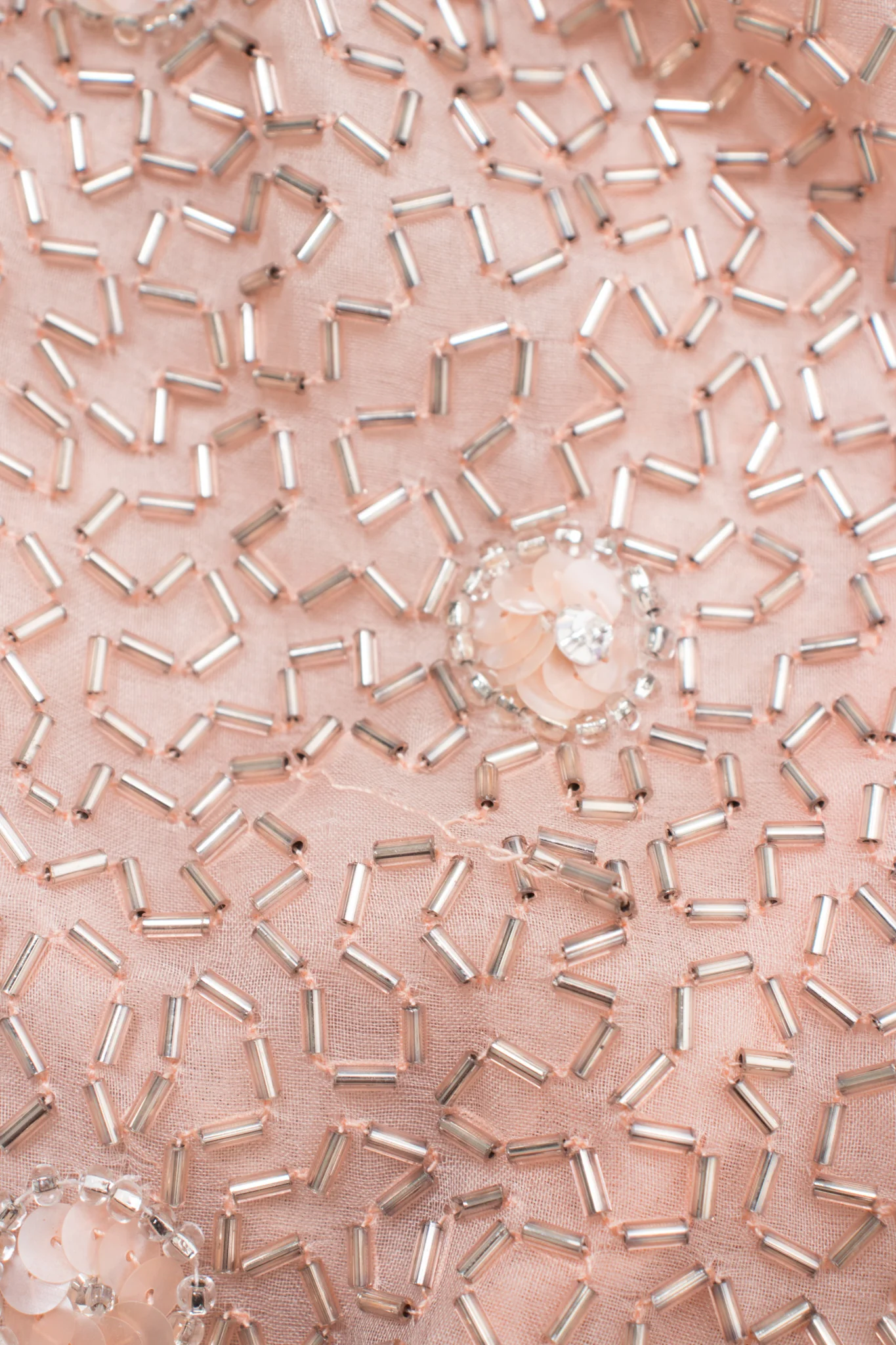 Nude Bugle Bead Dress - Image 19
