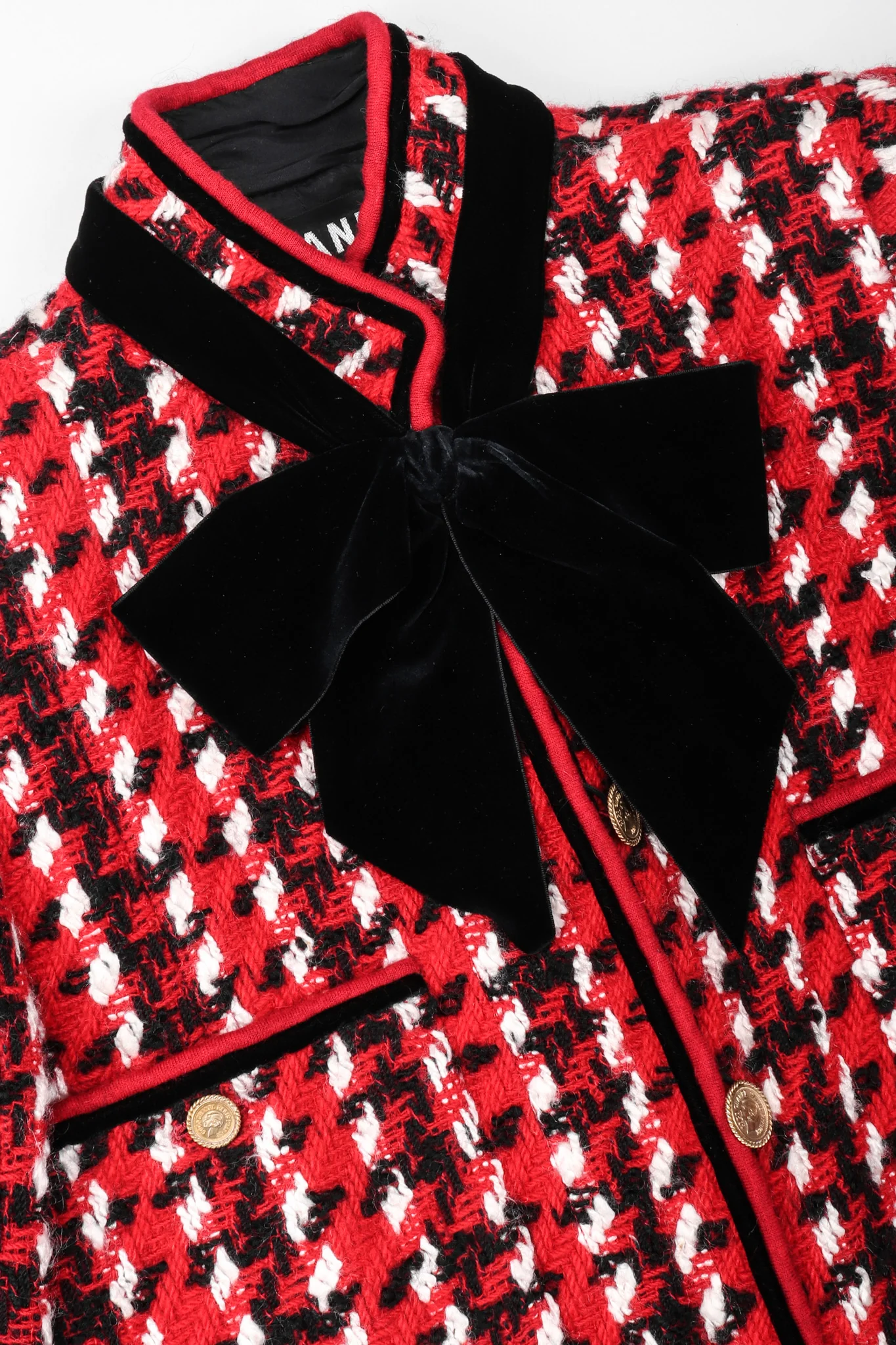 Numbered Couture Houndstooth Jacket - Image 10