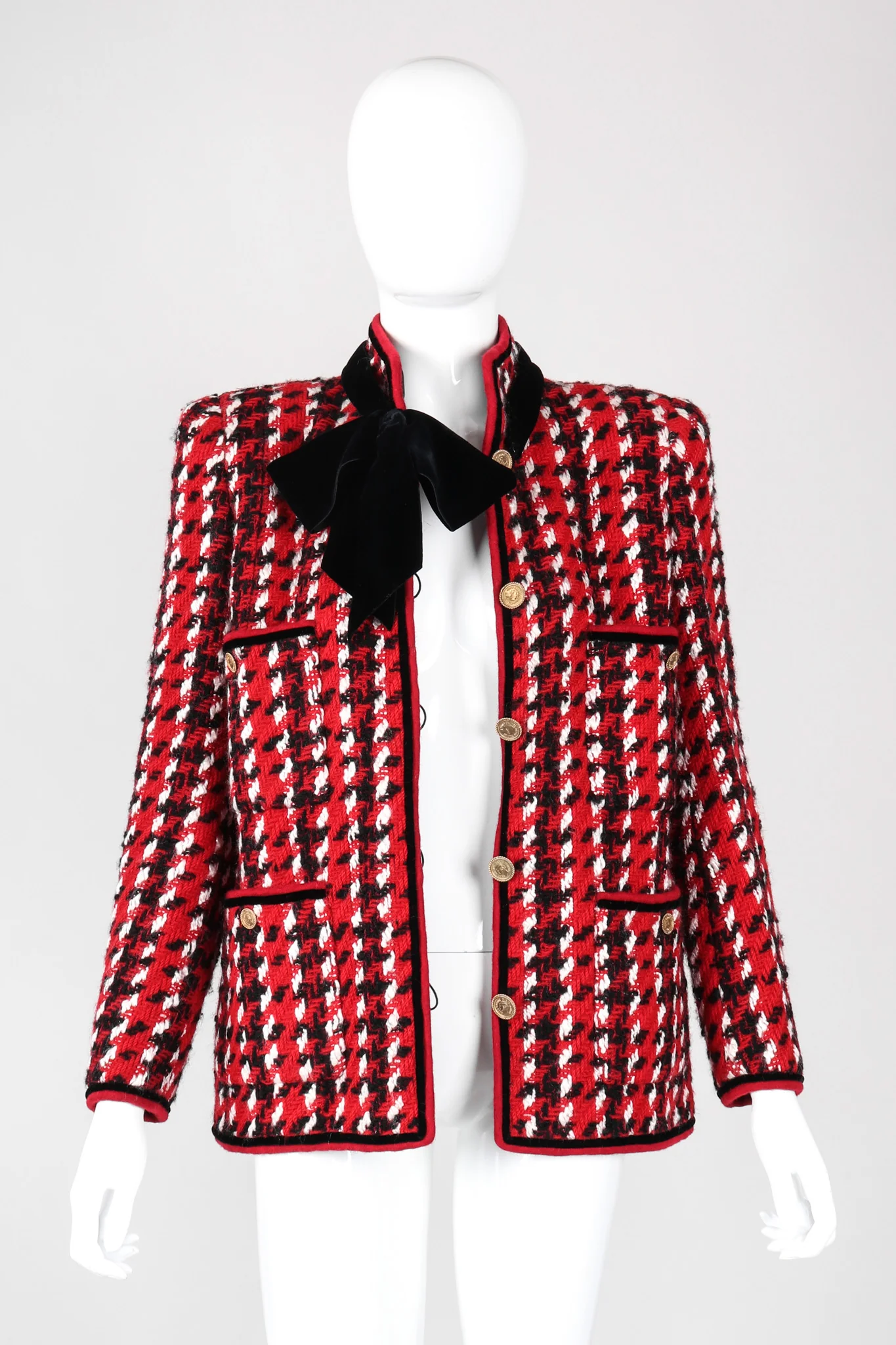 Numbered Couture Houndstooth Jacket - Image 16