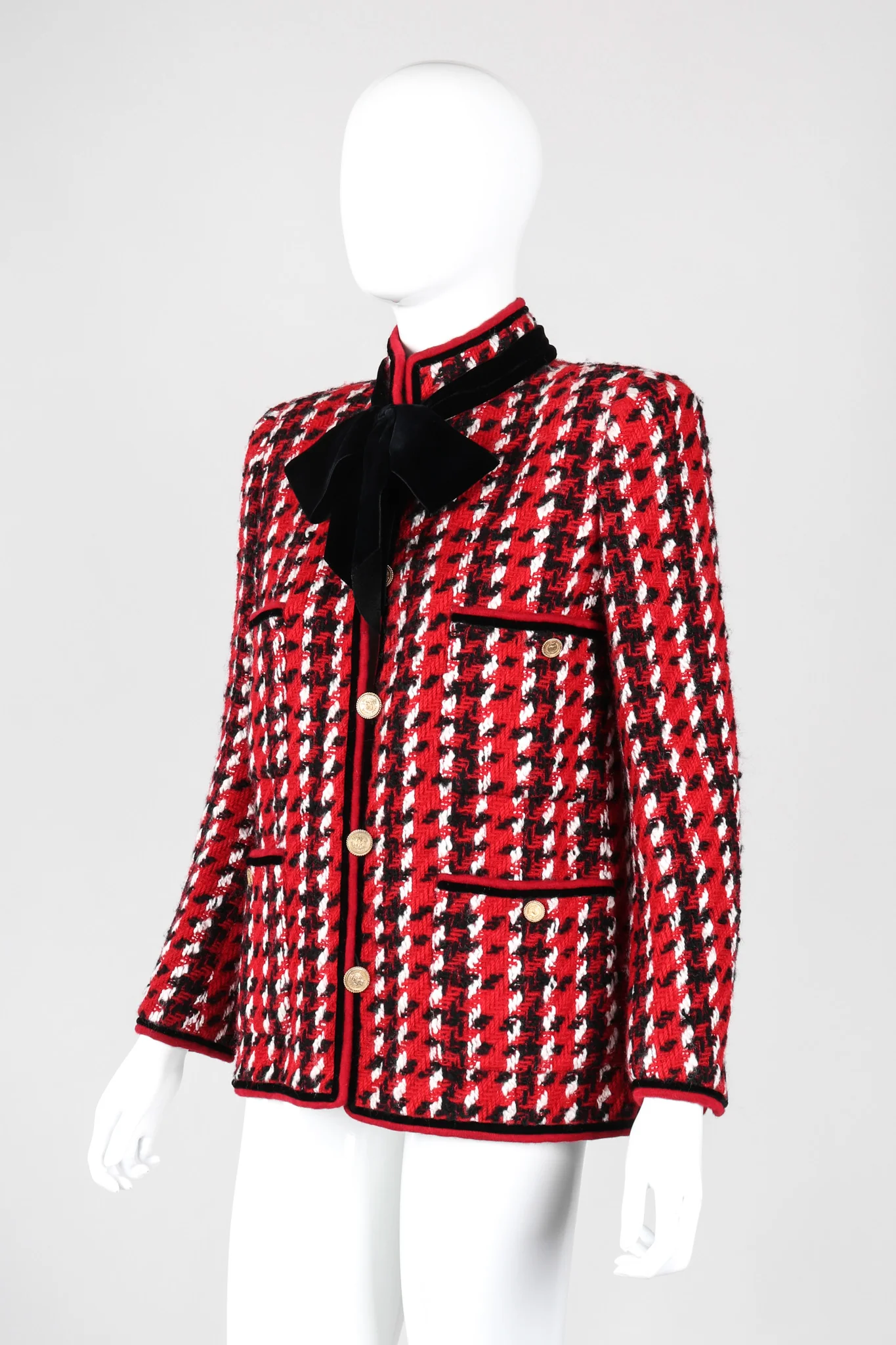 Numbered Couture Houndstooth Jacket - Image 2