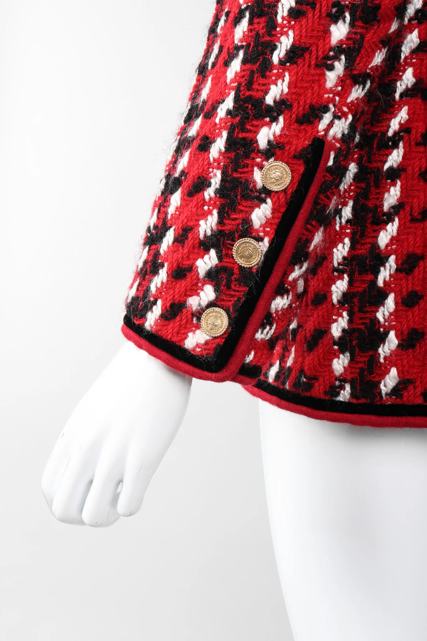 Numbered Couture Houndstooth Jacket - Image 6