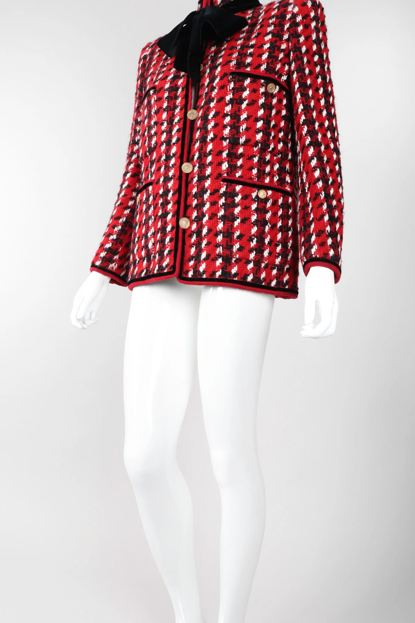 Numbered Couture Houndstooth Jacket - Image 8