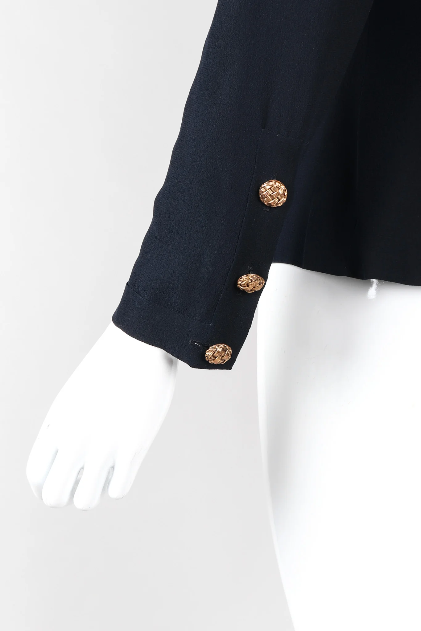 Numbered Couture Silk Button Blouse - Image 7