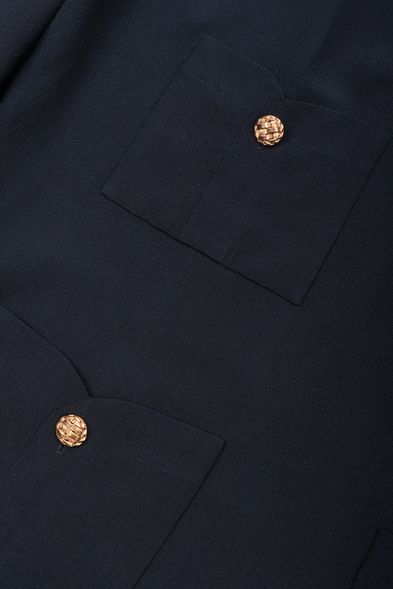 Numbered Couture Silk Button Blouse - Image 9