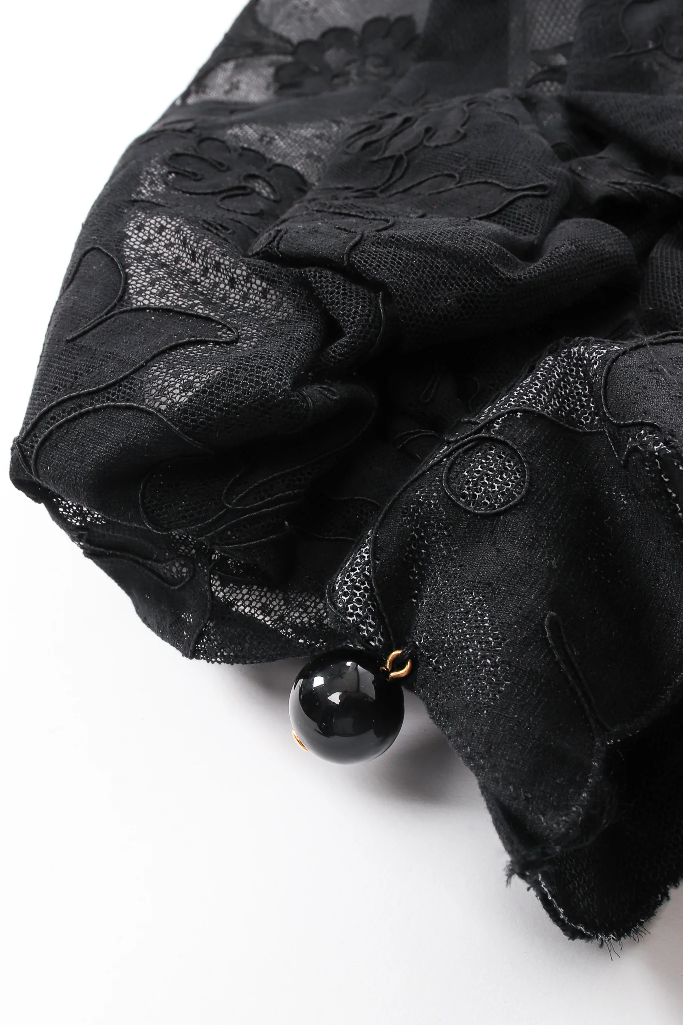 Numbered Lace Balloon Sleeve Blouse Jacket - Image 5
