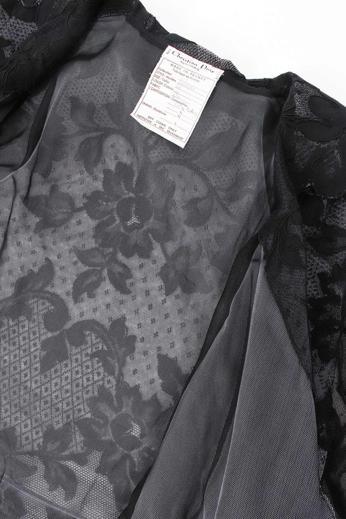 Numbered Lace Balloon Sleeve Blouse Jacket - Image 8