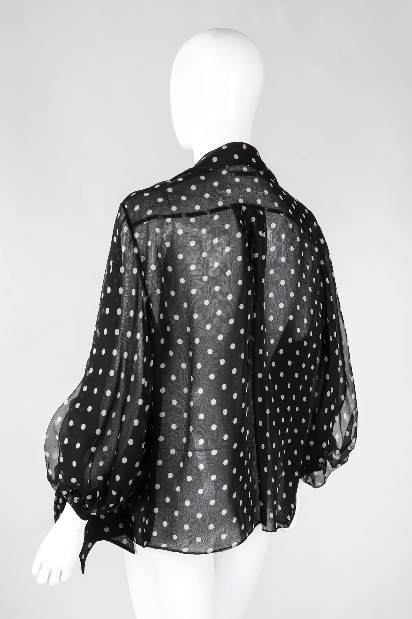 Numbered Organza Dot Blouse - Image 7