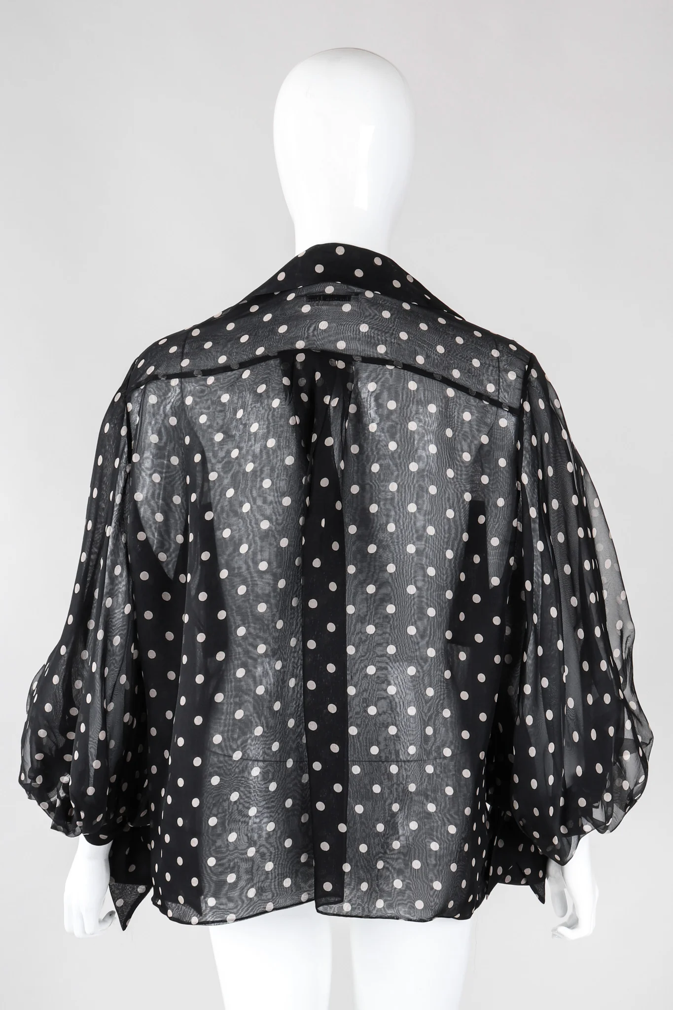 Numbered Organza Dot Blouse - Image 8