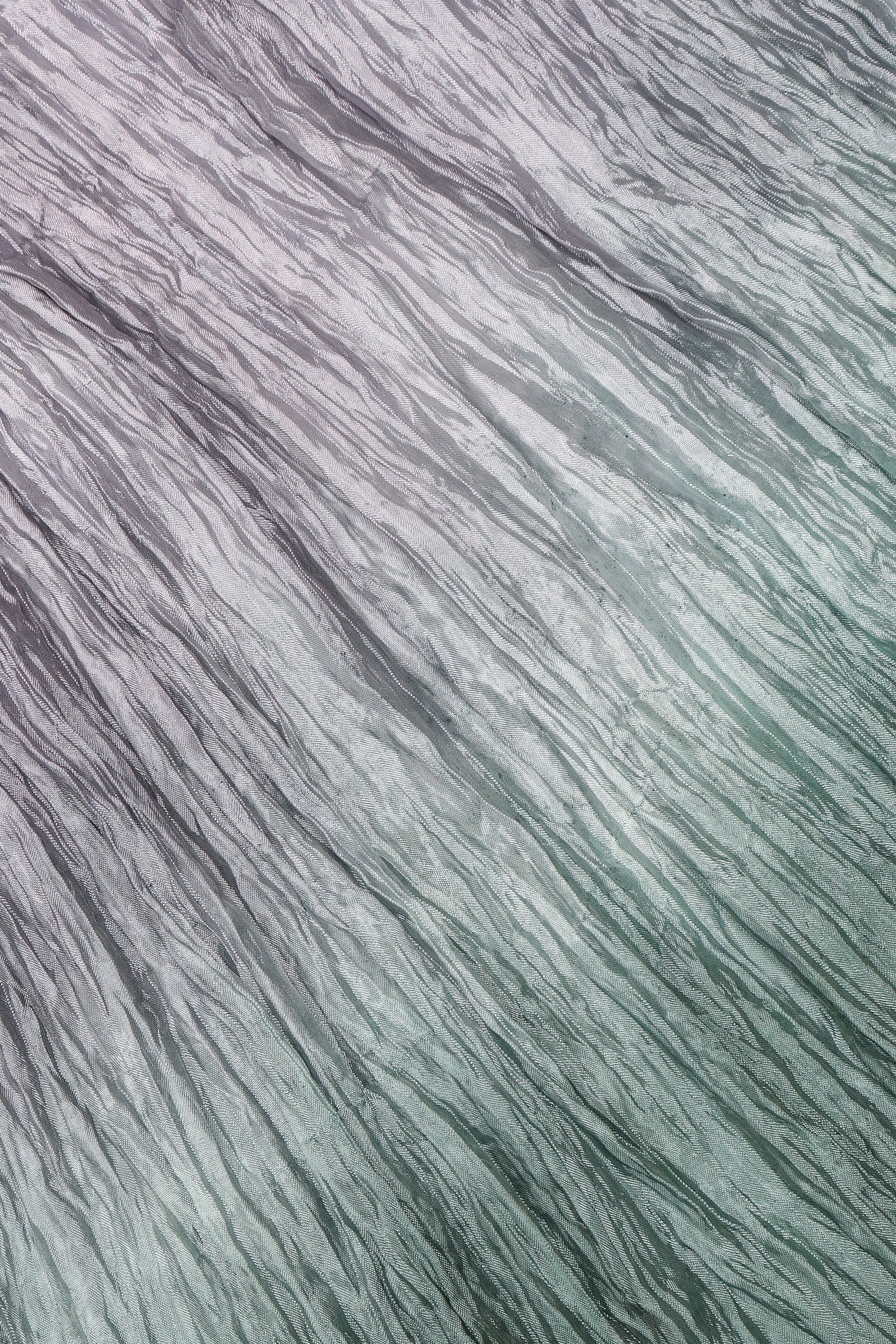 Ocean Mist Ombré Draped Crinkle Jacket - Image 8