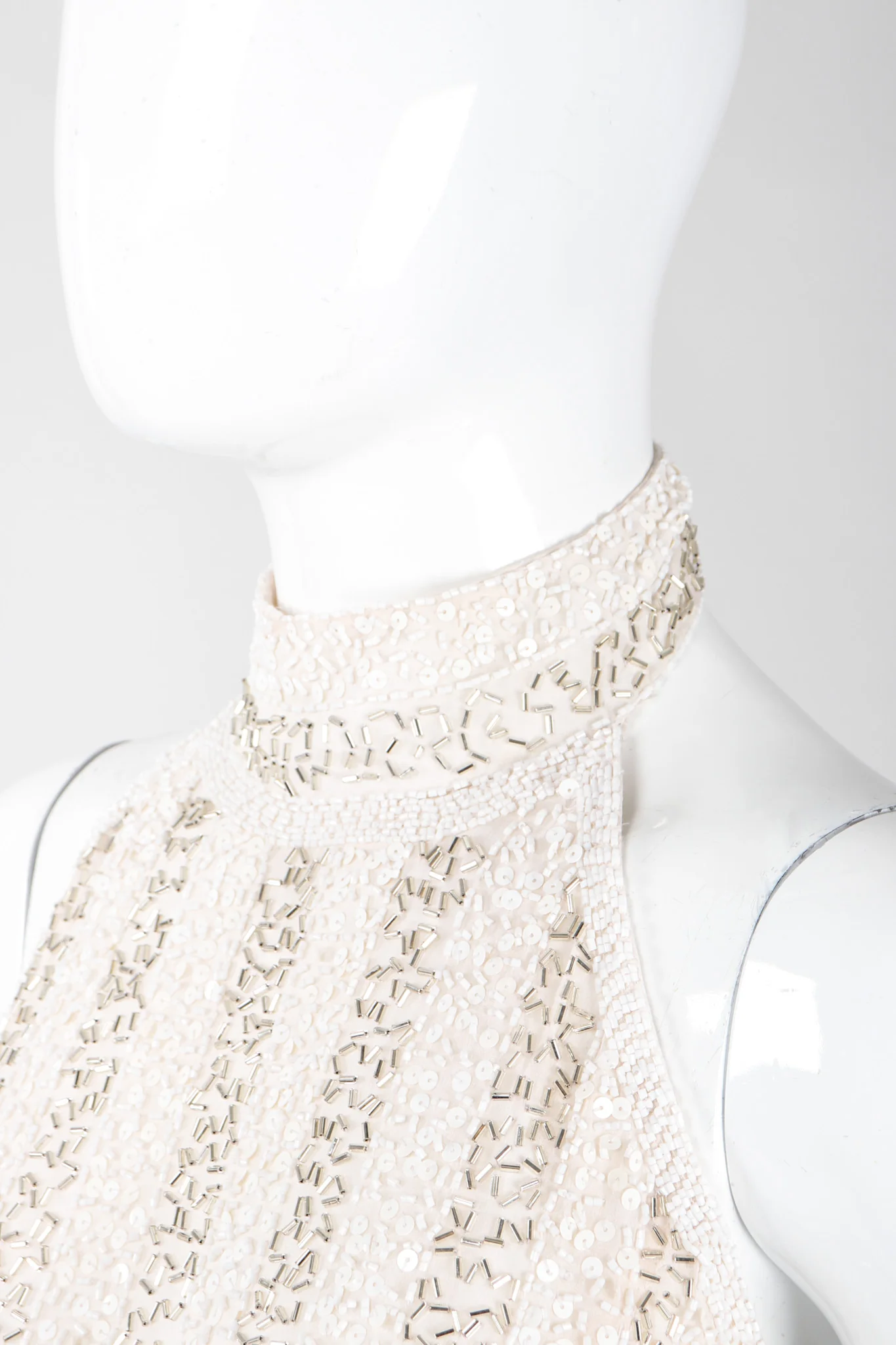 Old Hollywood Beaded Halter Gown - Image 7