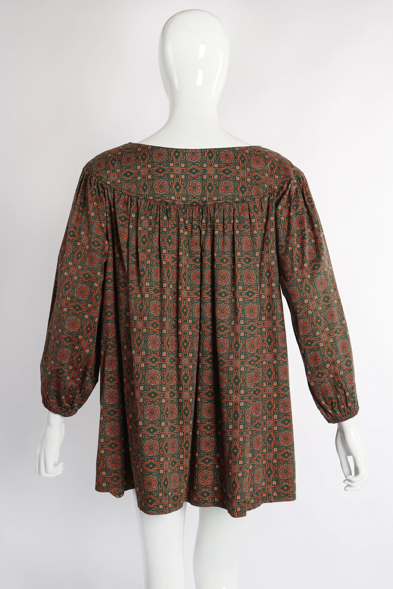 Olive Tile Print Tunic - Image 5