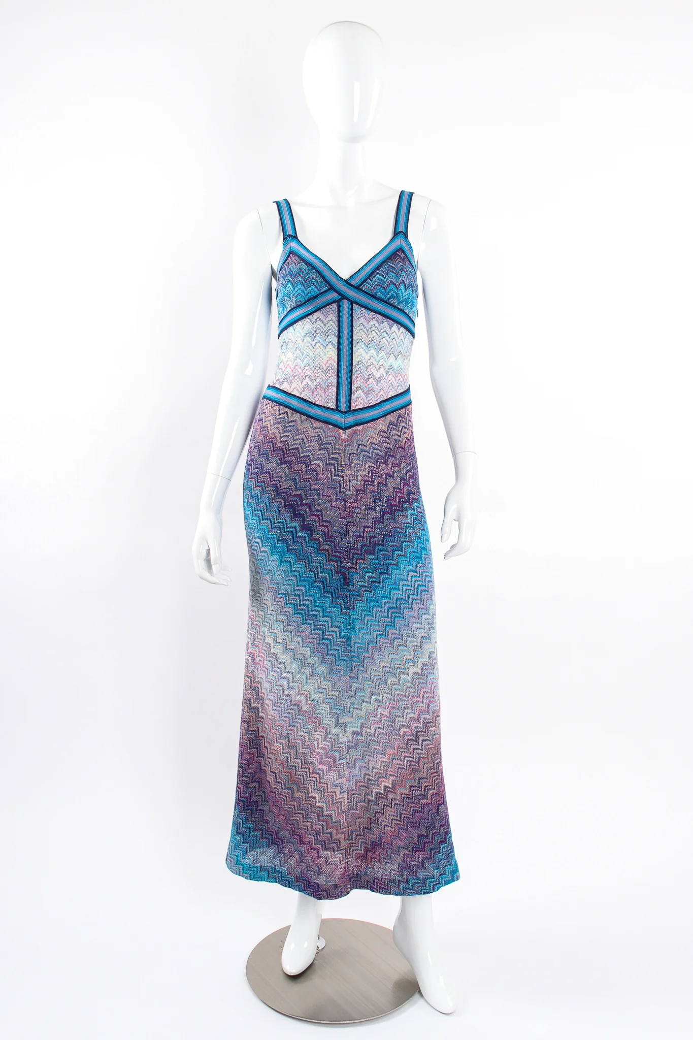 Ombré Chevron Knit Dress - Image 6