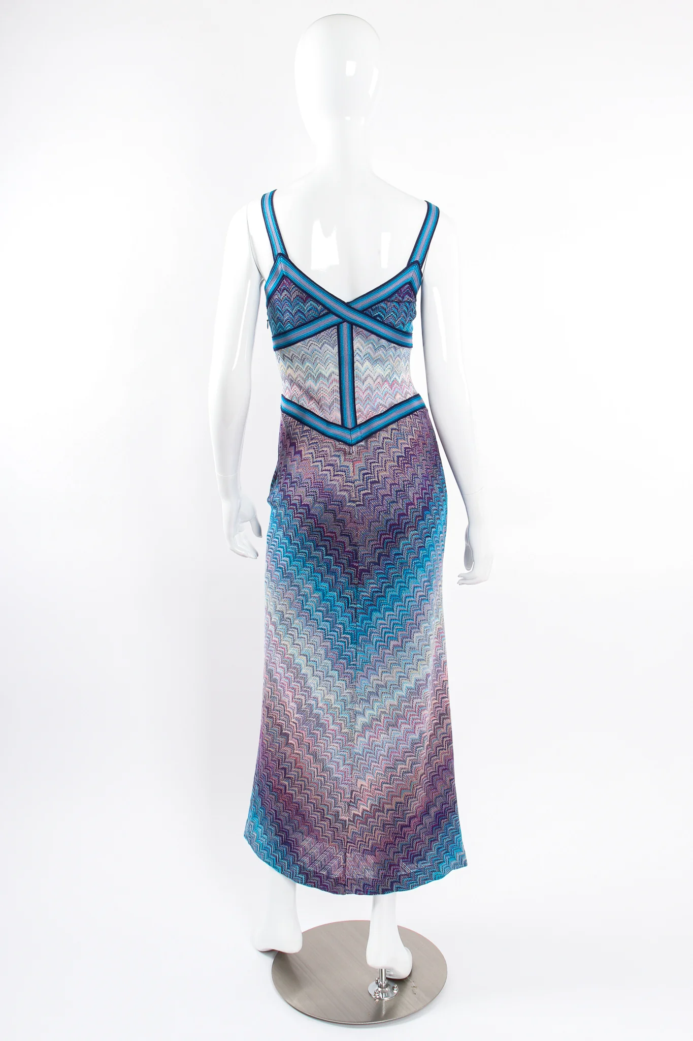 Ombré Chevron Knit Dress - Image 8